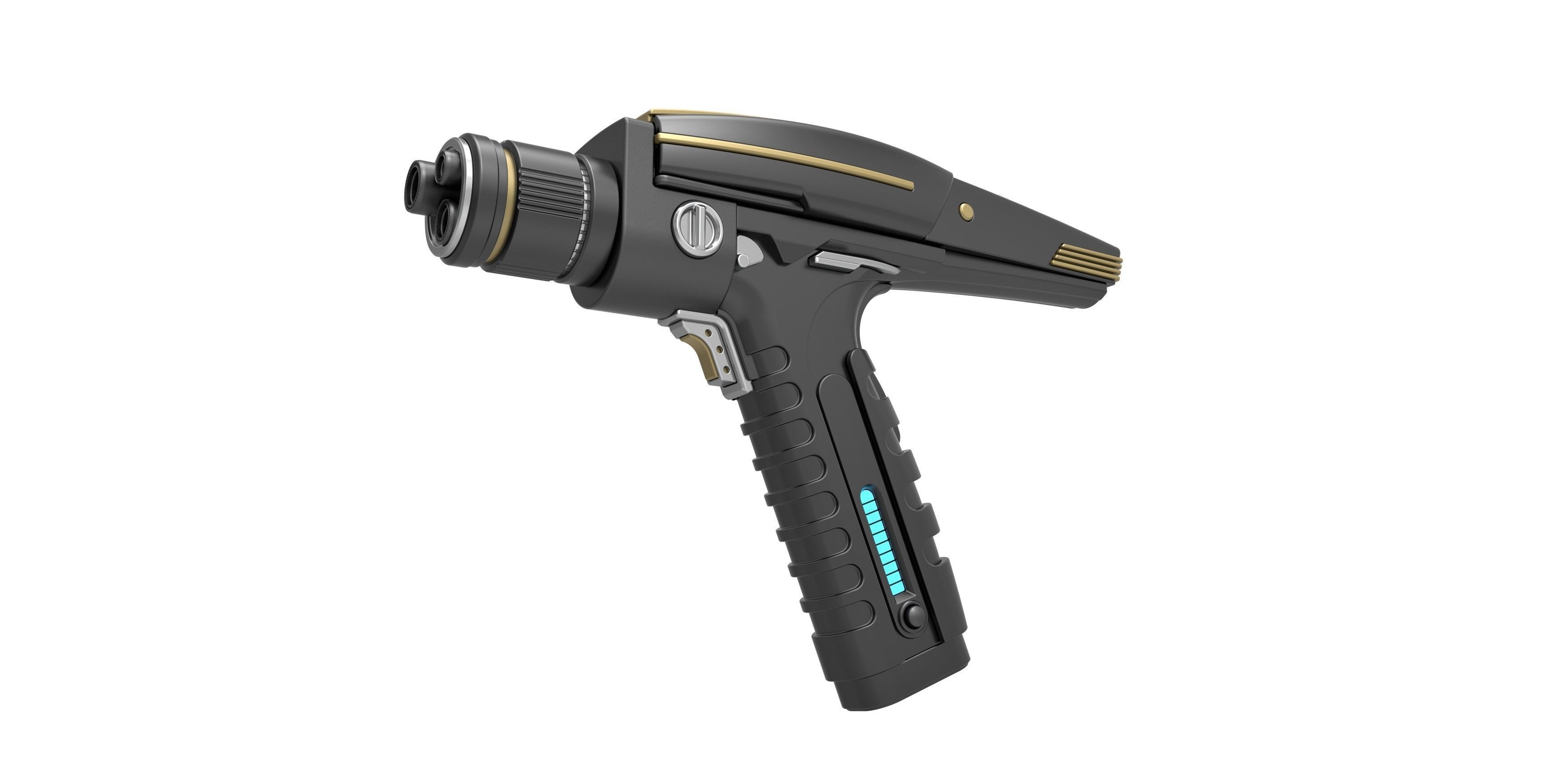 Phaser pistol from Star Trek Discovery TV series 3D model_1