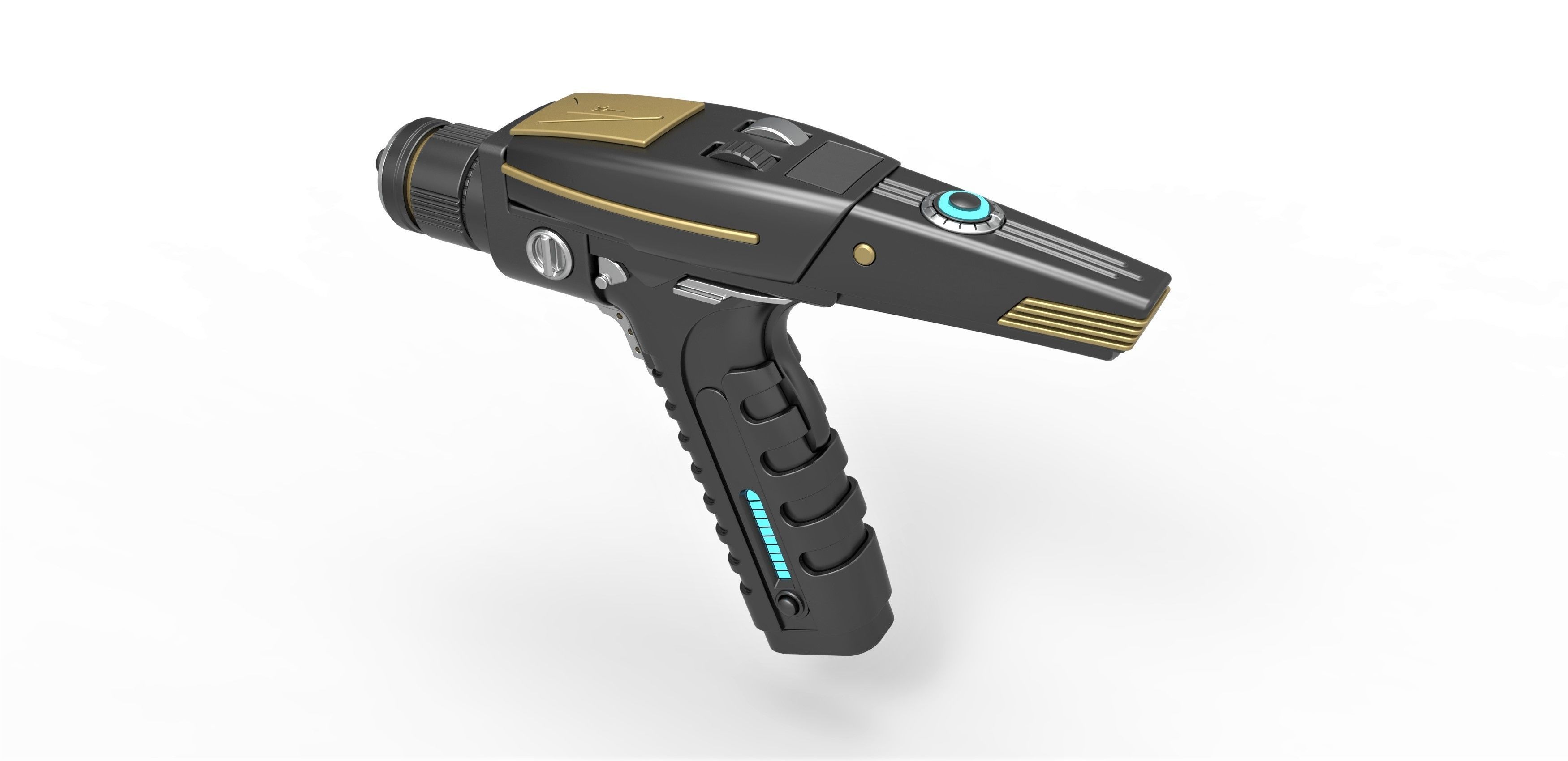 Phaser pistol from Star Trek Discovery TV series 3D model_9