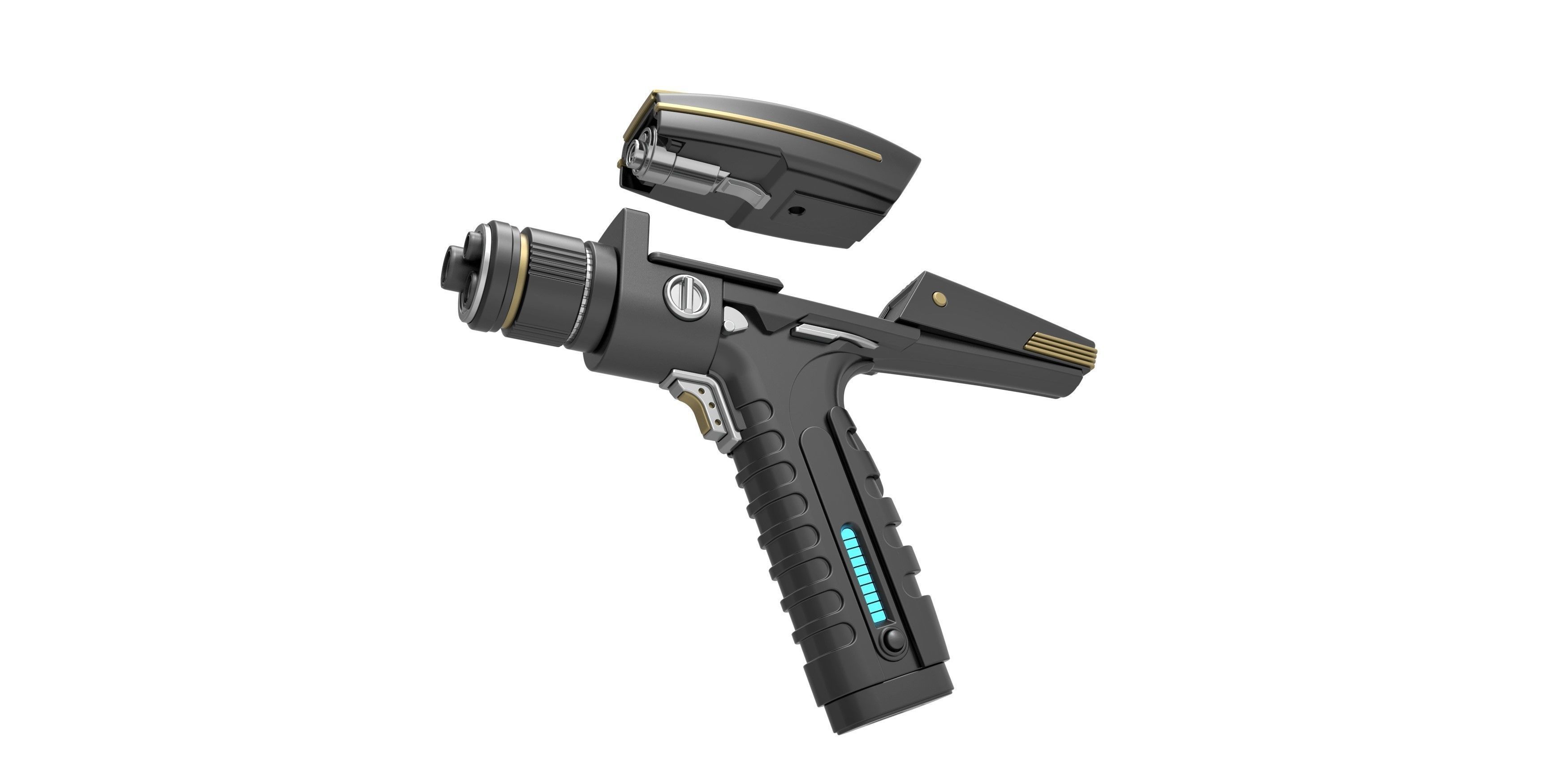 Phaser pistol from Star Trek Discovery TV series 3D model_16