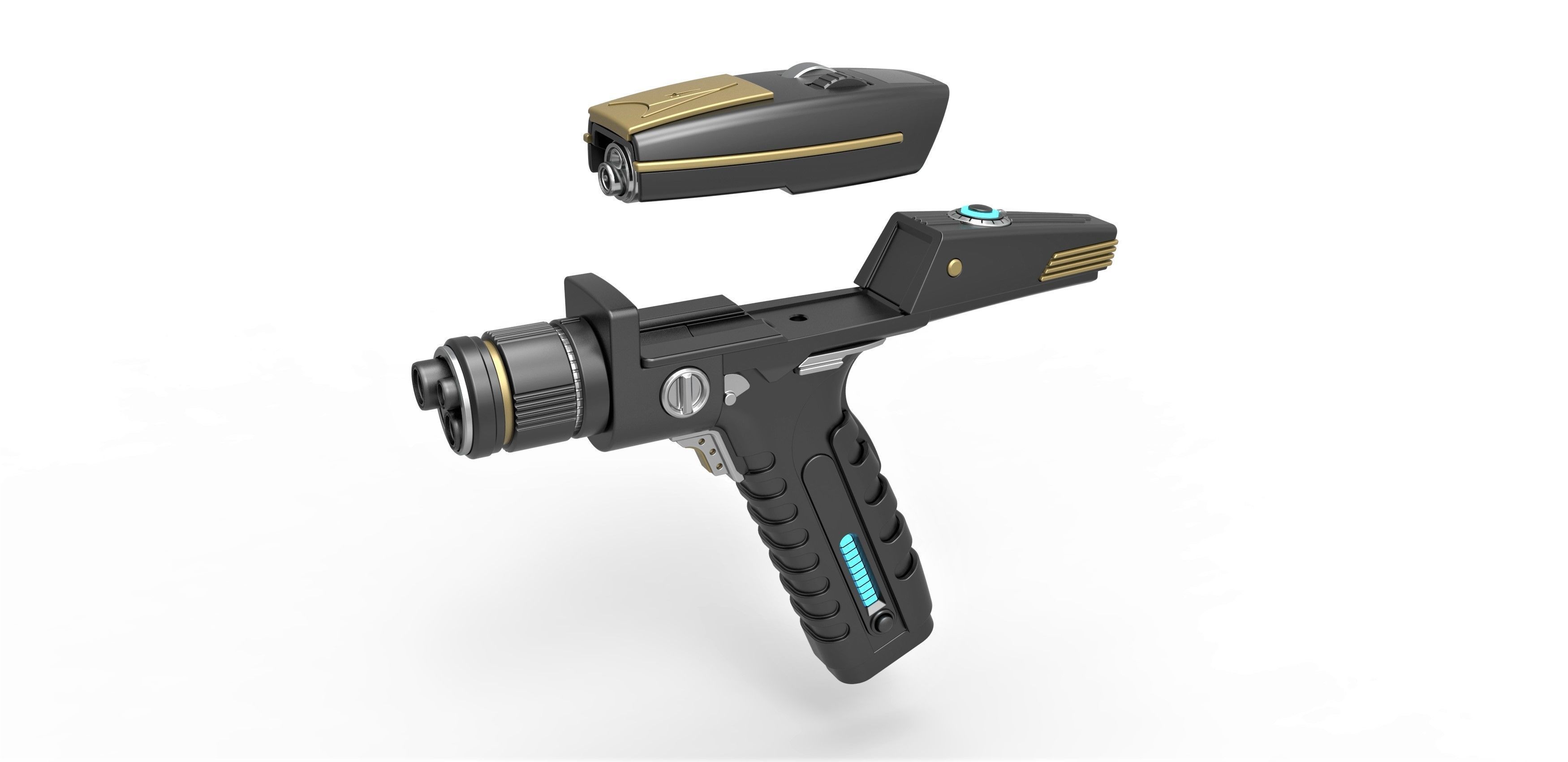 Phaser pistol from Star Trek Discovery TV series 3D model_15