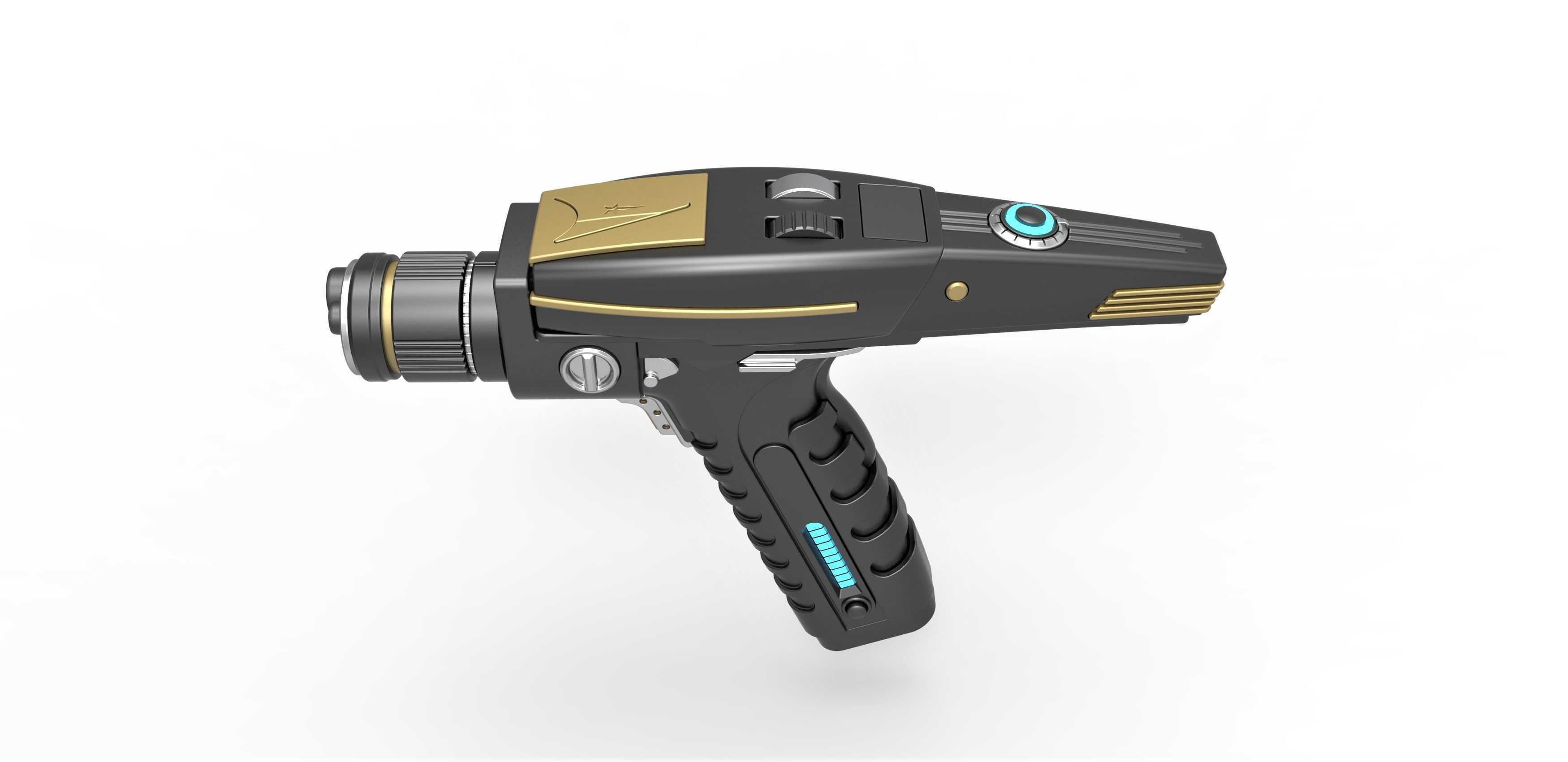 Phaser pistol from Star Trek Discovery TV series 3D model_7