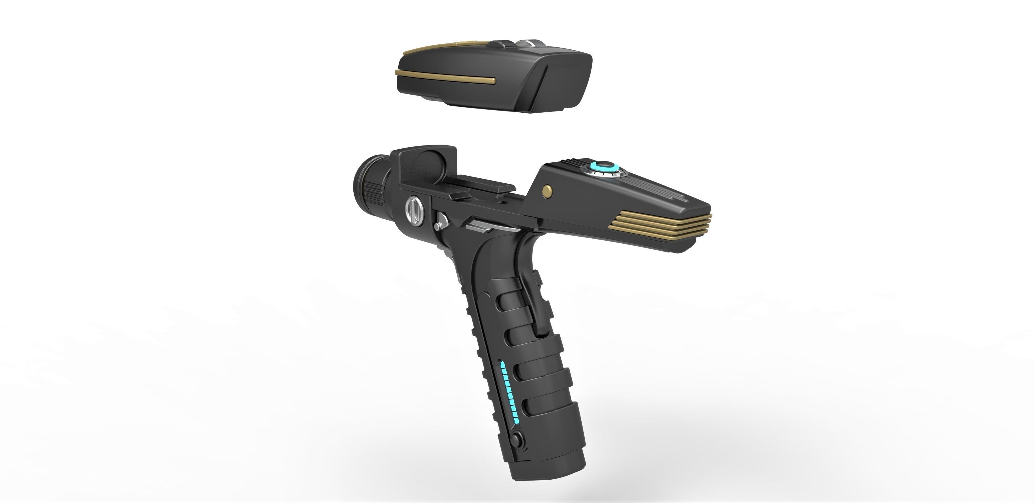 Phaser pistol from Star Trek Discovery TV series 3D model_18