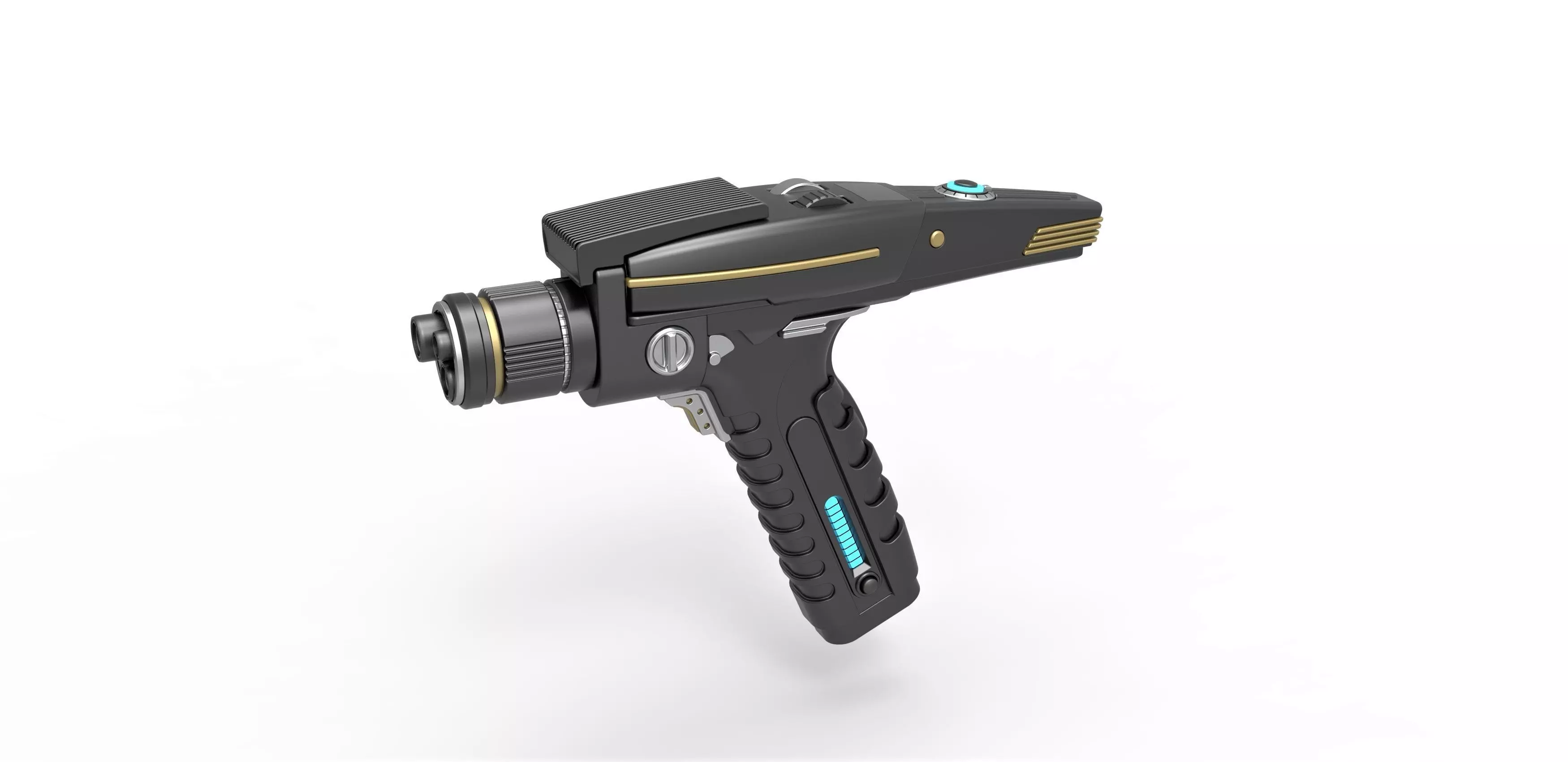 Phaser pistol version 2 from Star Trek Discovery TV series 3D model_0