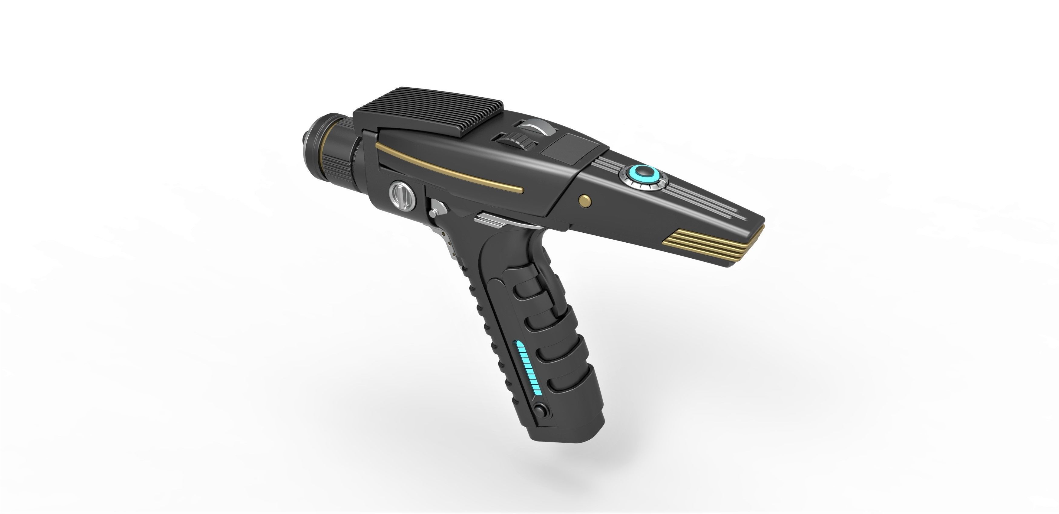 Phaser pistol version 2 from Star Trek Discovery TV series 3D model_9
