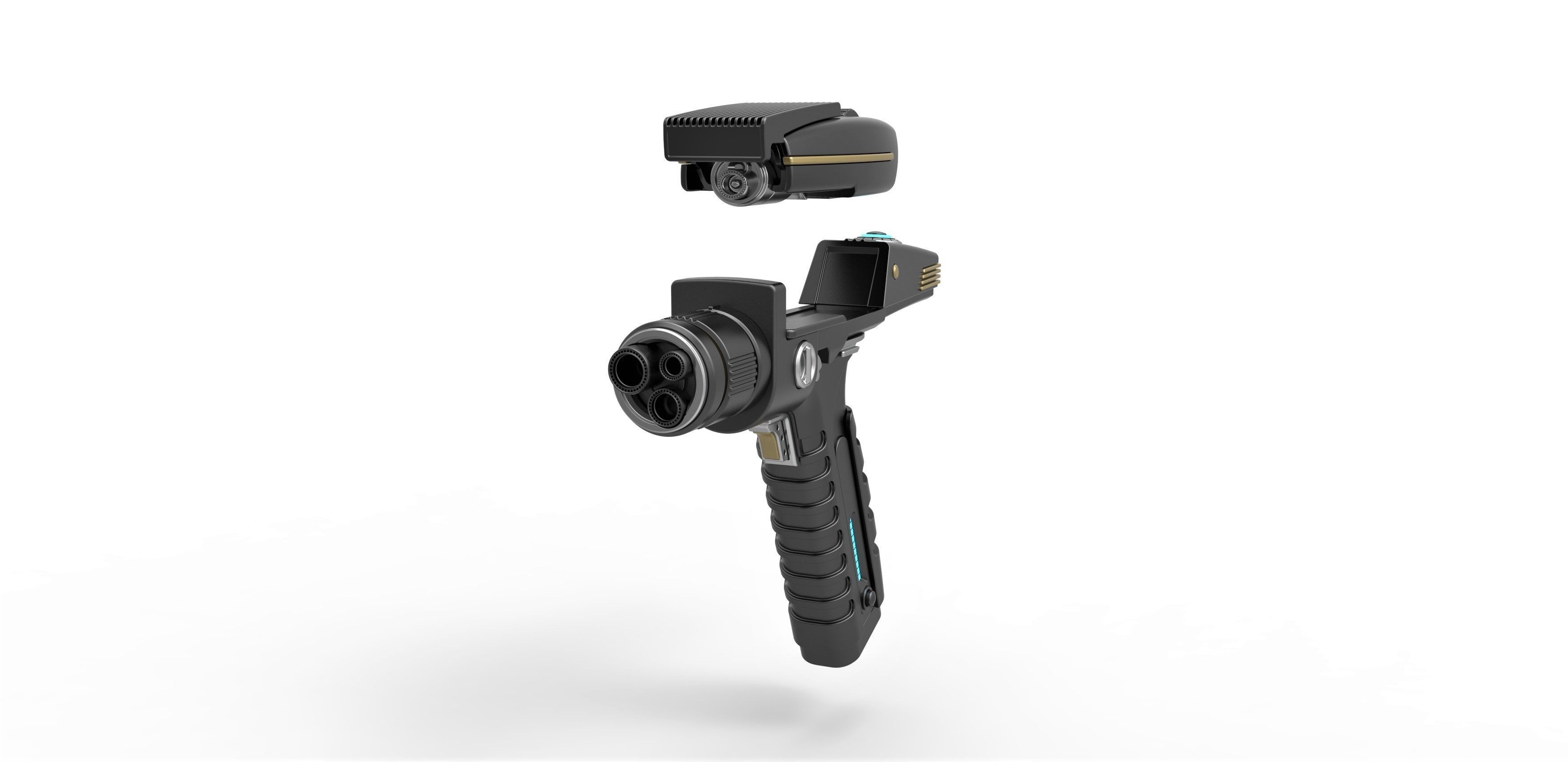 Phaser pistol version 2 from Star Trek Discovery TV series 3D model_15