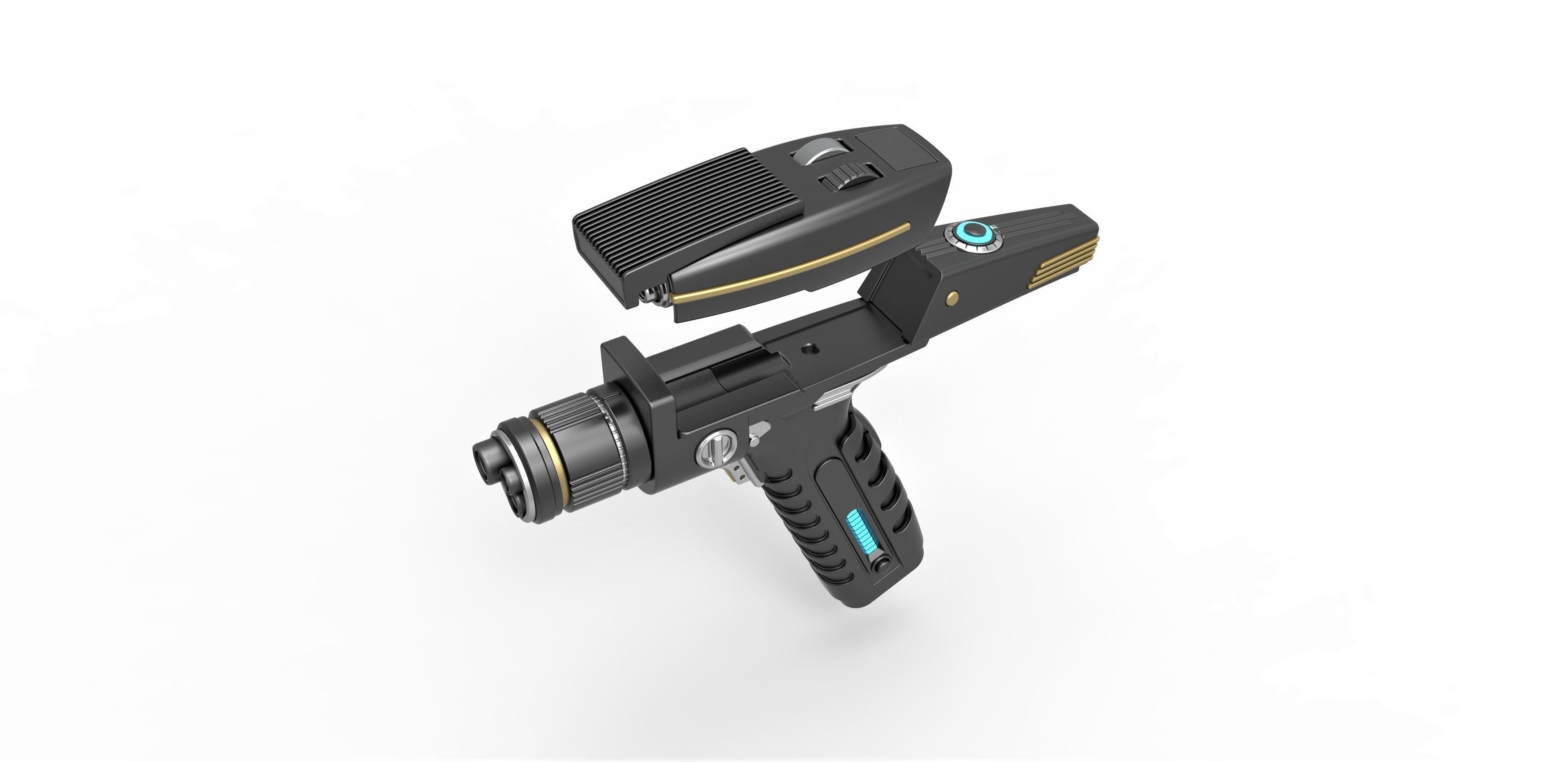 Phaser pistol version 2 from Star Trek Discovery TV series 3D model_13