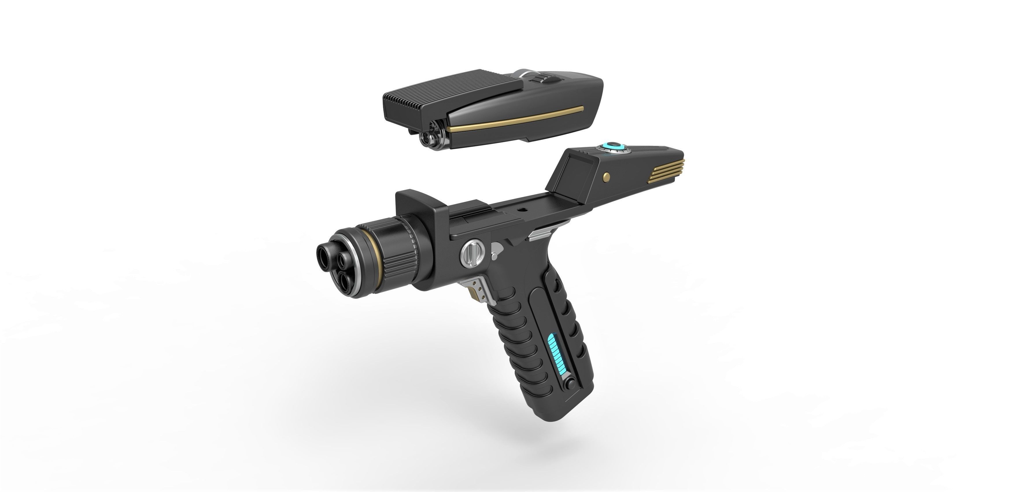 Phaser pistol version 2 from Star Trek Discovery TV series 3D model_12
