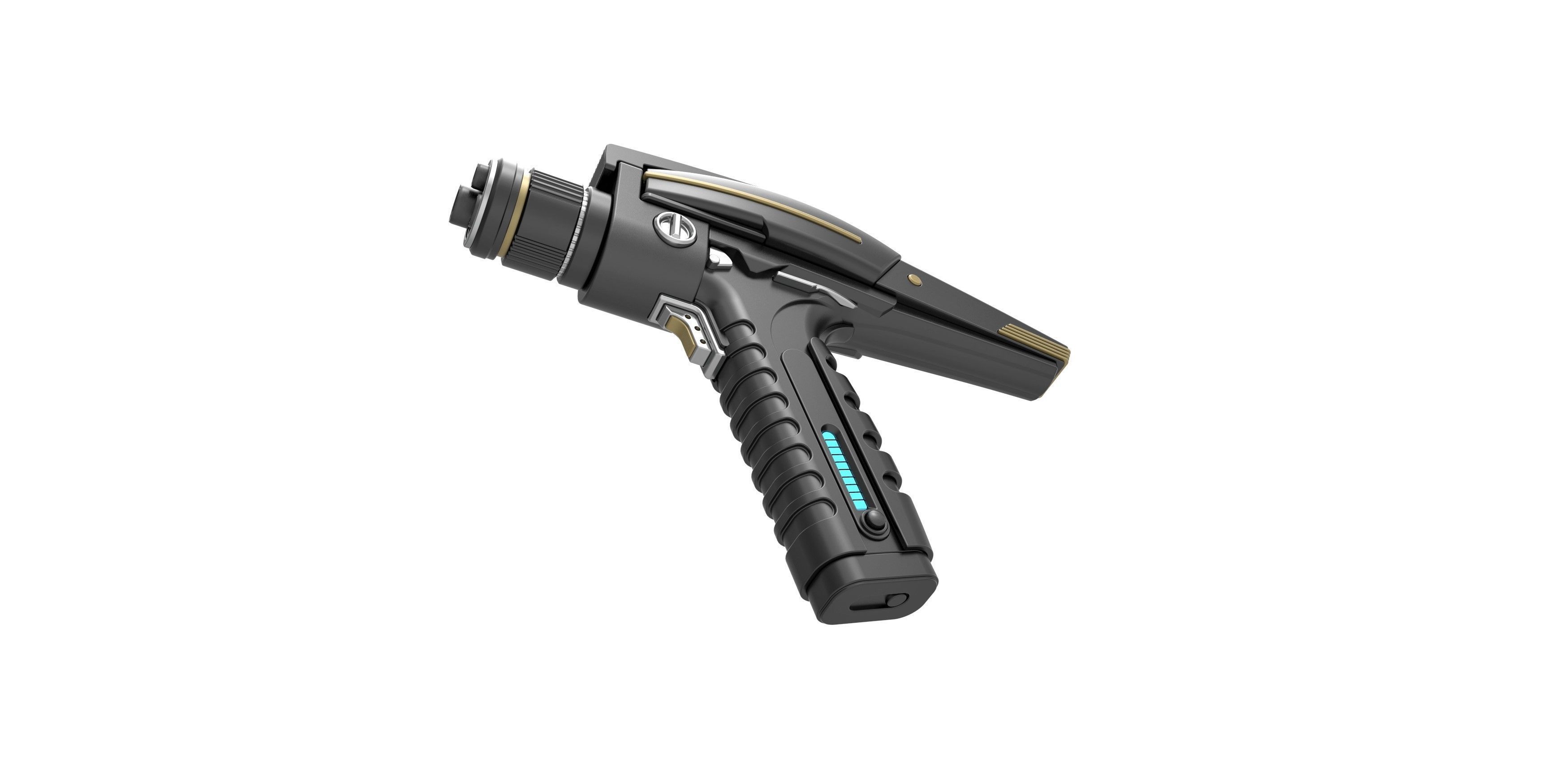 Phaser pistol version 2 from Star Trek Discovery TV series 3D model_2