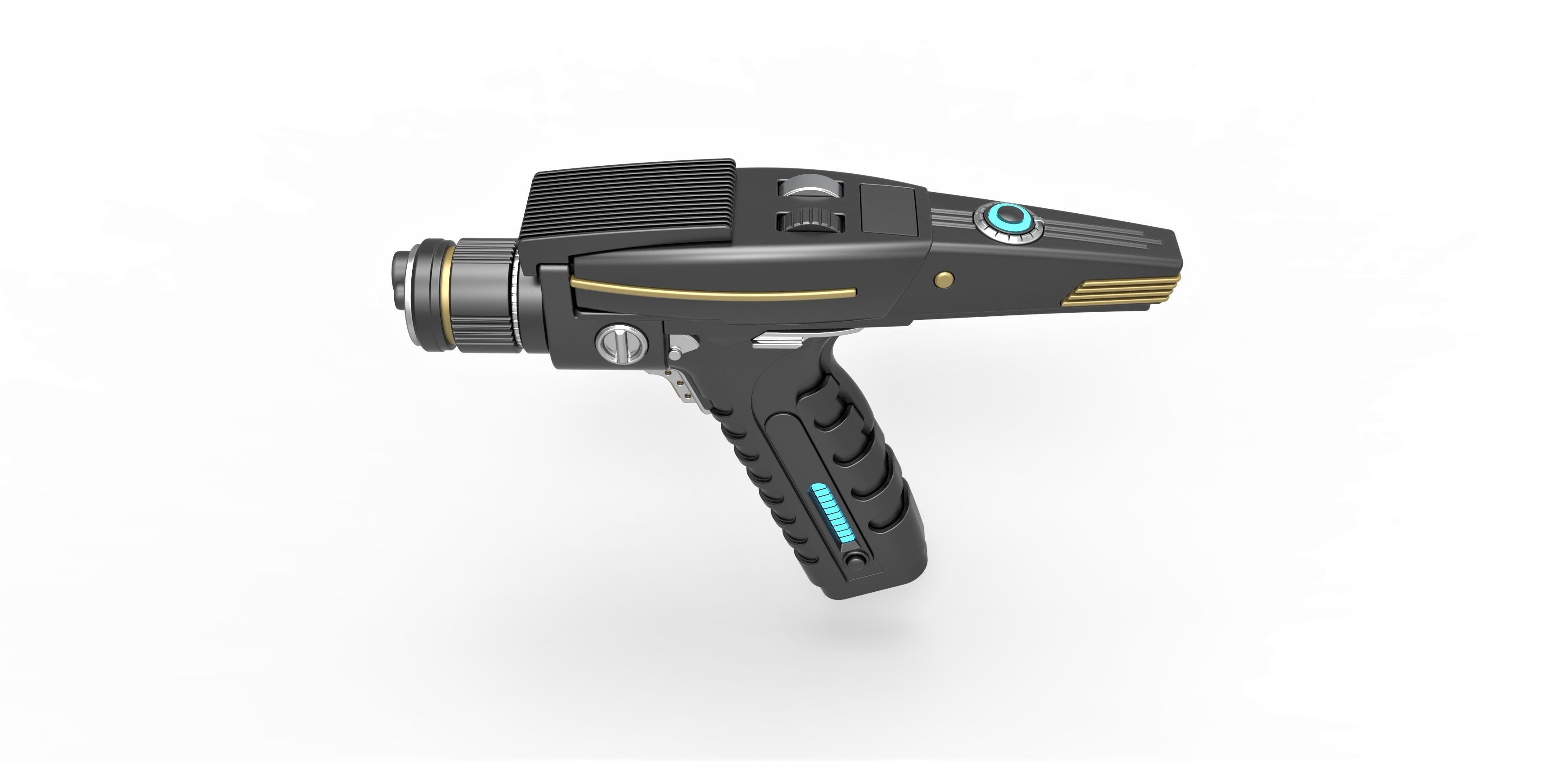 Phaser pistol version 2 from Star Trek Discovery TV series 3D model_7