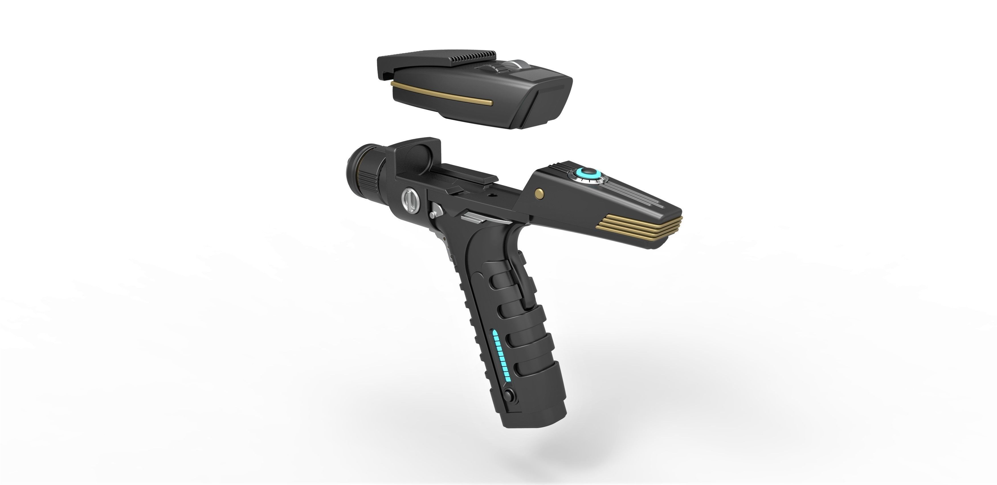 Phaser pistol version 2 from Star Trek Discovery TV series 3D model_16
