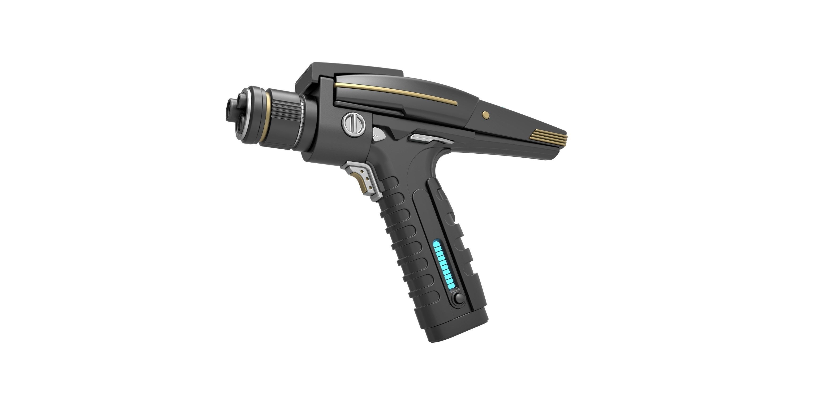 Phaser pistol version 2 from Star Trek Discovery TV series 3D model_1