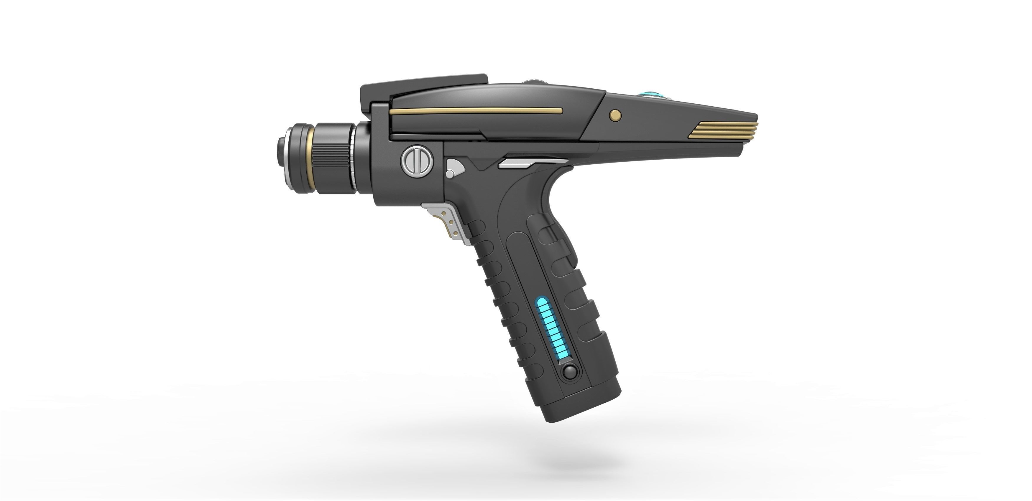 Phaser pistol version 2 from Star Trek Discovery TV series 3D model_6
