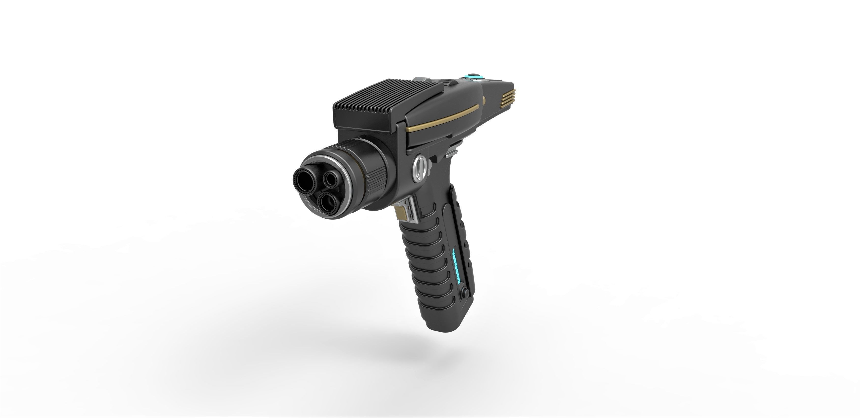 Phaser pistol version 2 from Star Trek Discovery TV series 3D model_3