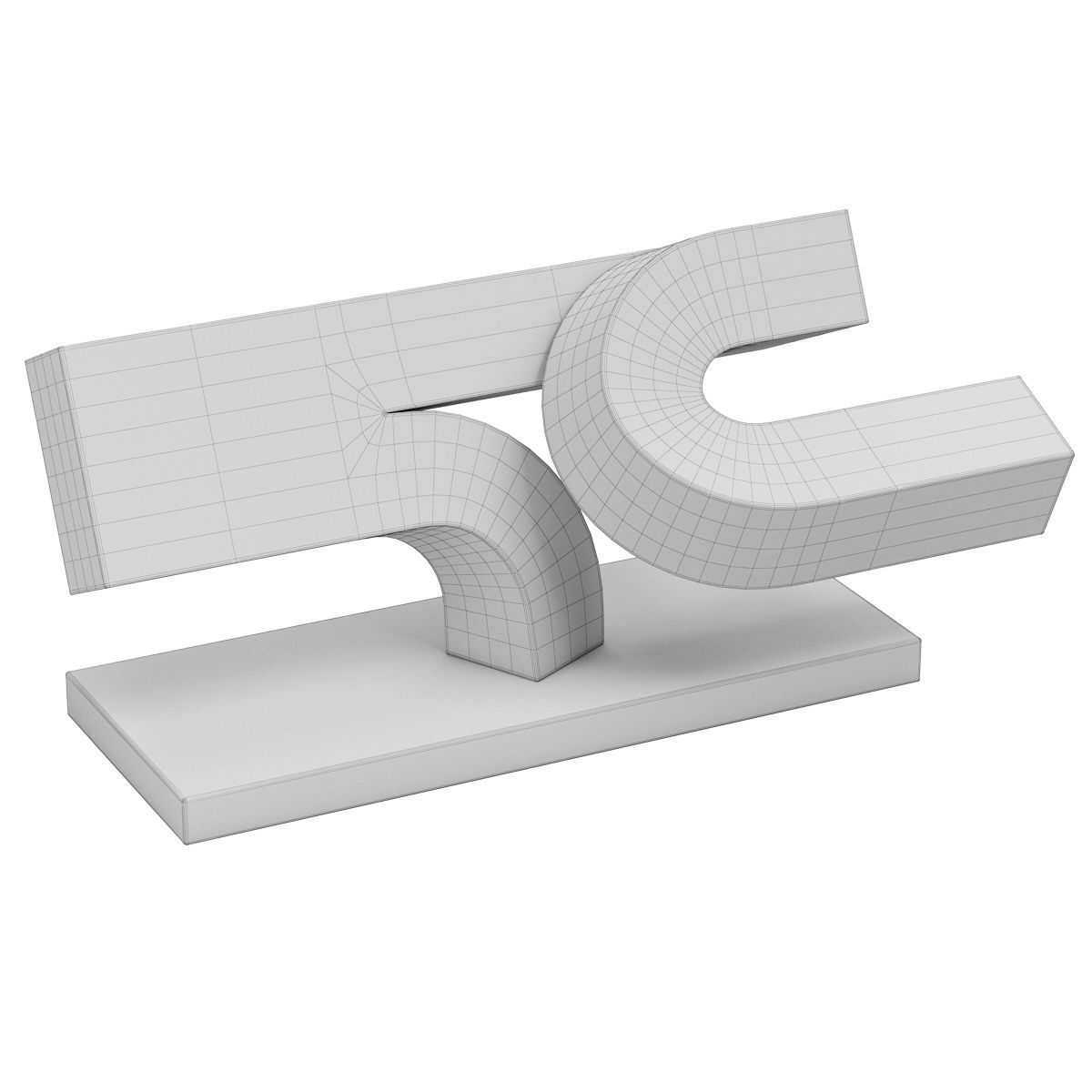 Clement Meadmore Attributed Working Model 3D model_5