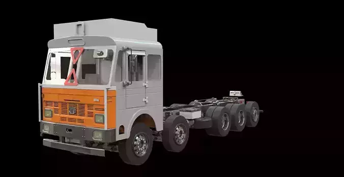 TATA 3718 - 3D Printable 14th Scale 10X2 CHASSIS ONLY 3D print model