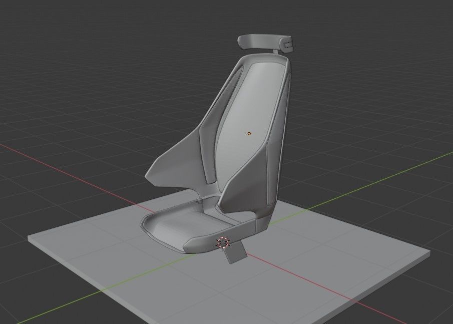 Car seat concept 3D model - Concept Brash 3D model_1