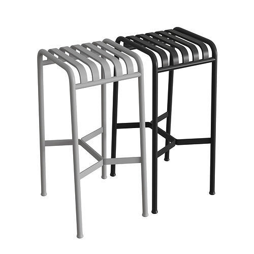 Palissade Bar Stool 3D model