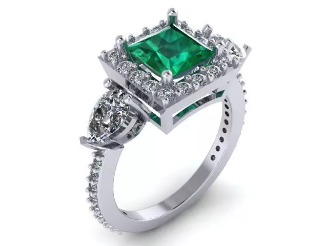 square shape ring 188 3D print model_0