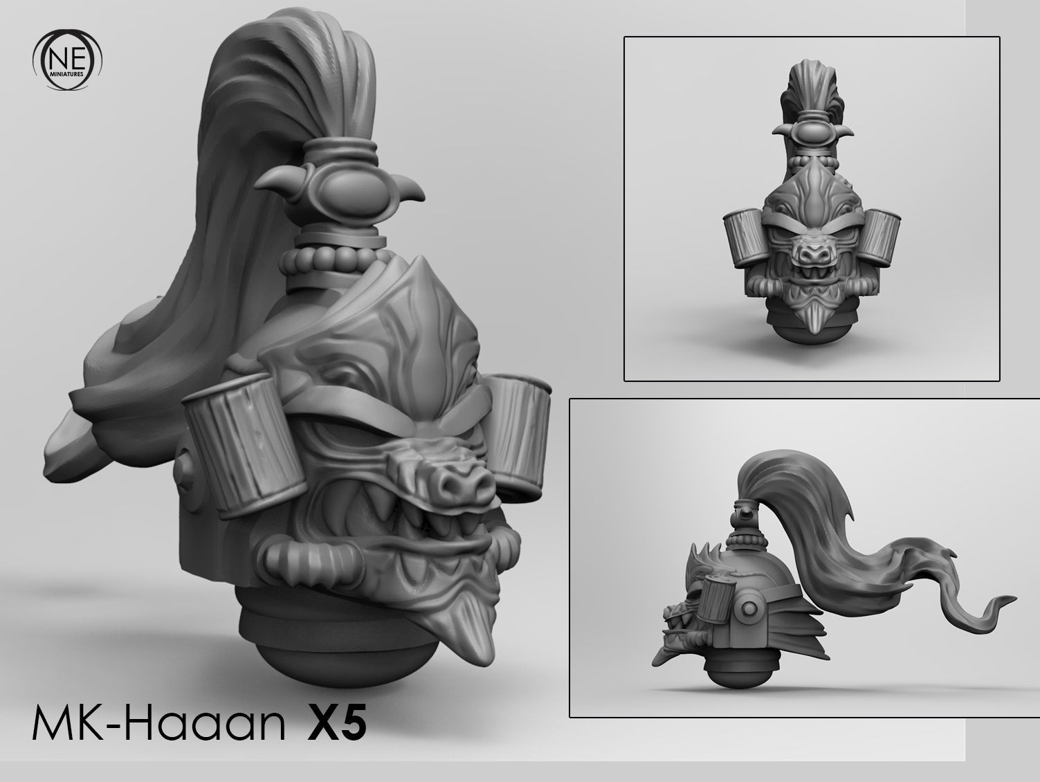 printable space warriors ancient chinese set 3D print model_1