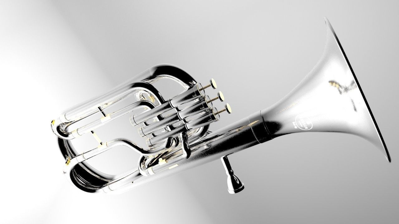 Besson Althoorn Brassinstruments 3d model 3D model_4