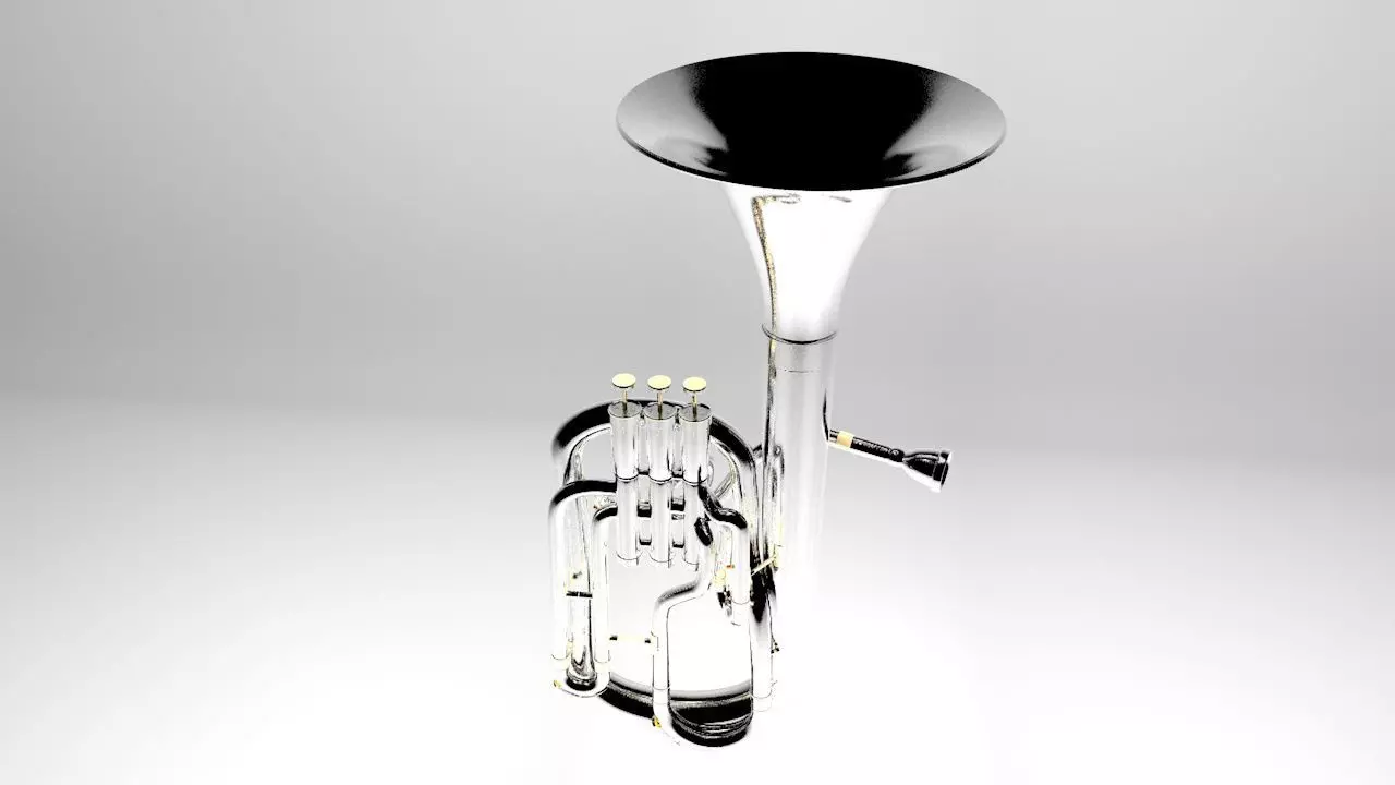 Besson Althoorn Brassinstruments 3d model 3D model_0
