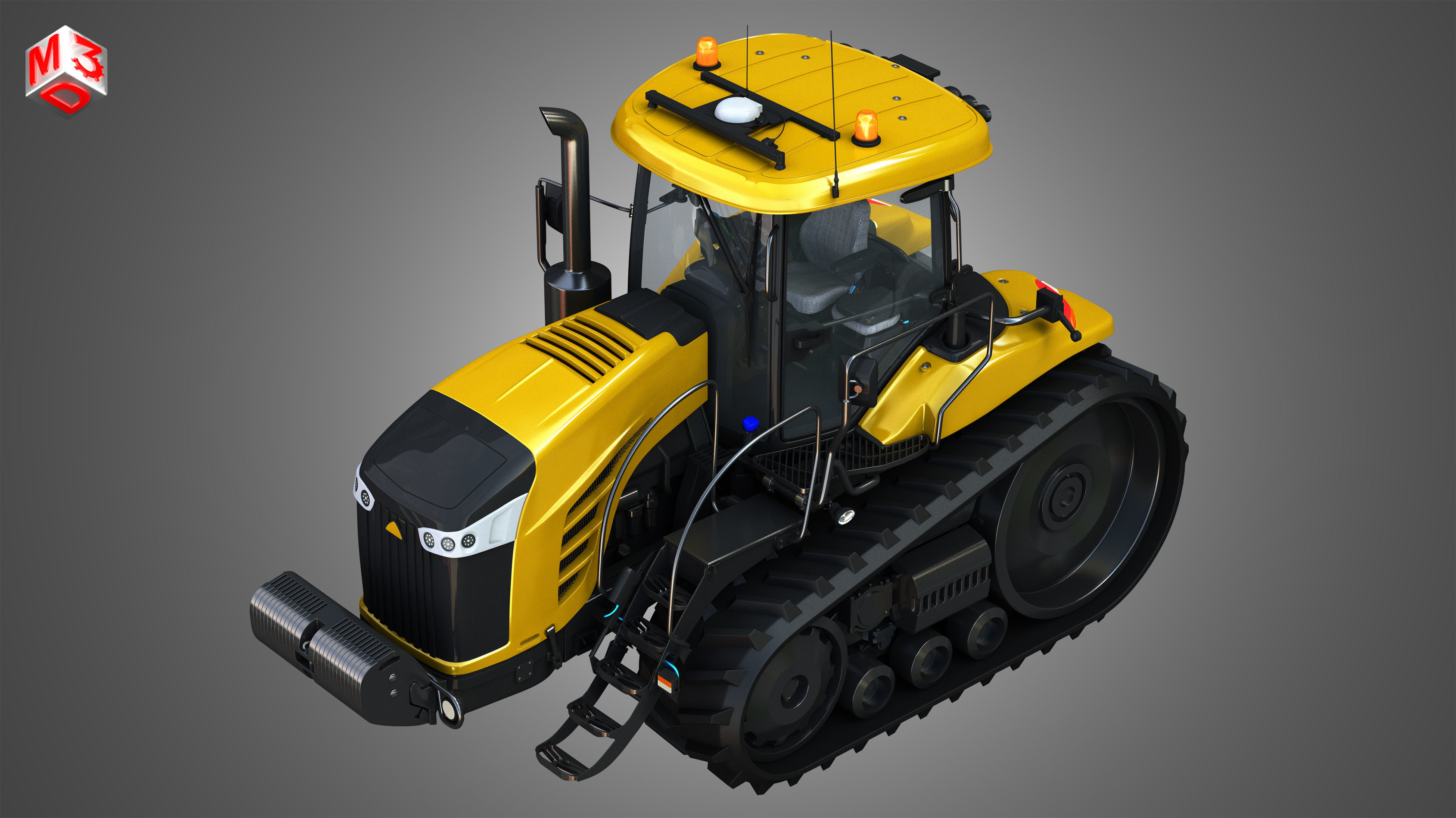 Challenger - MT700E Tractor 3D model_4