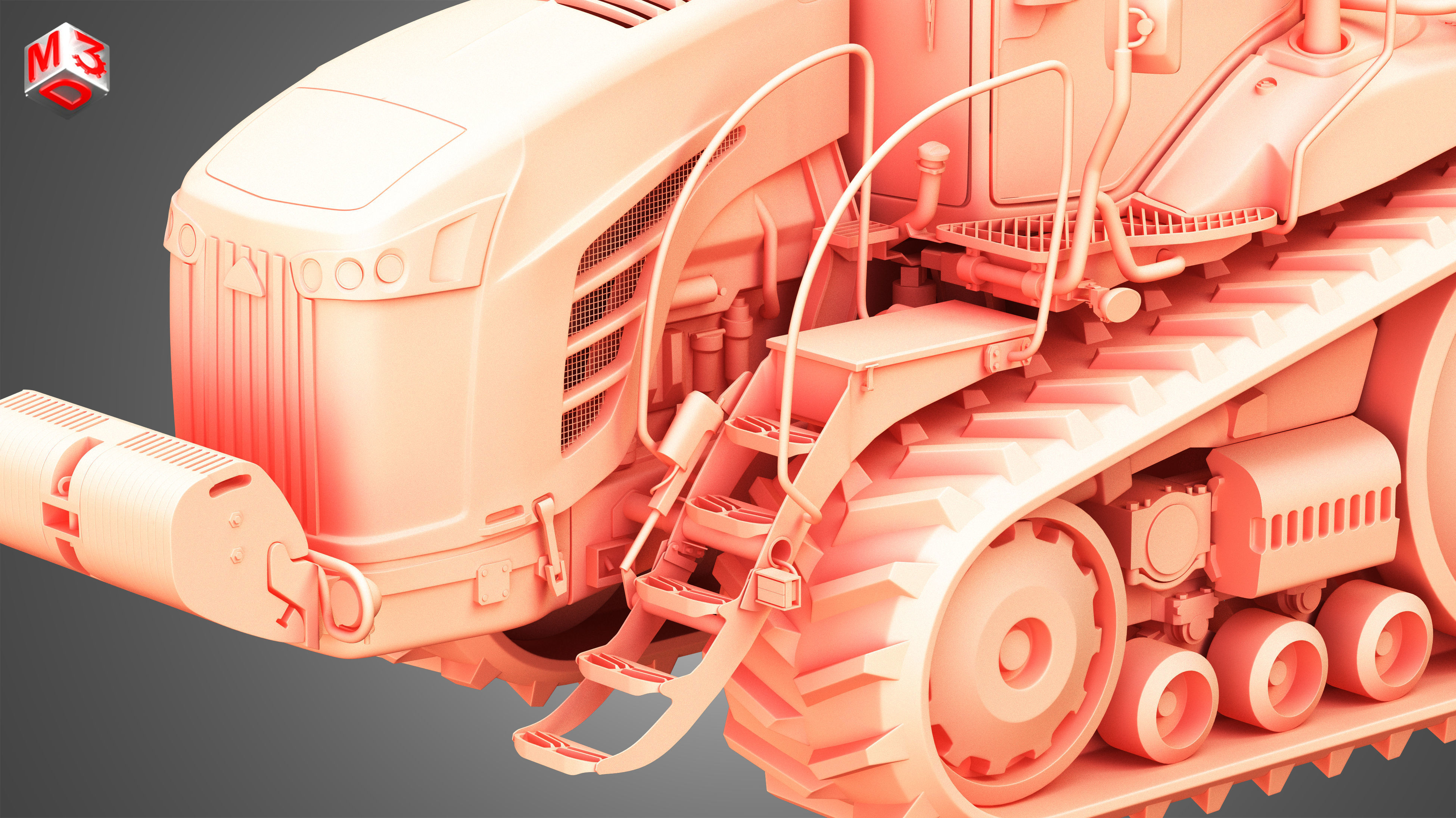 Challenger - MT700E Tractor 3D model_14