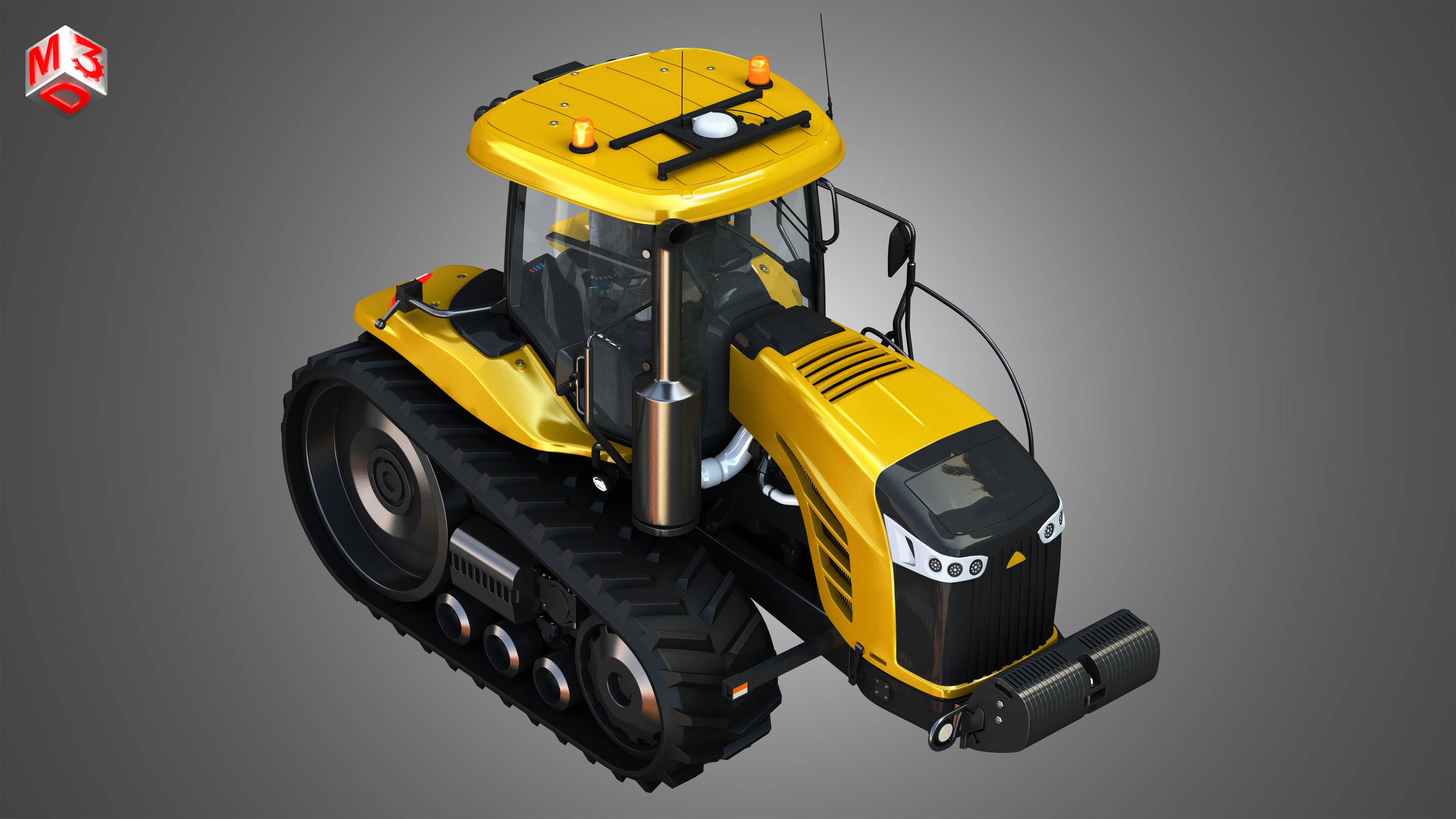 Challenger - MT700E Tractor 3D model_6