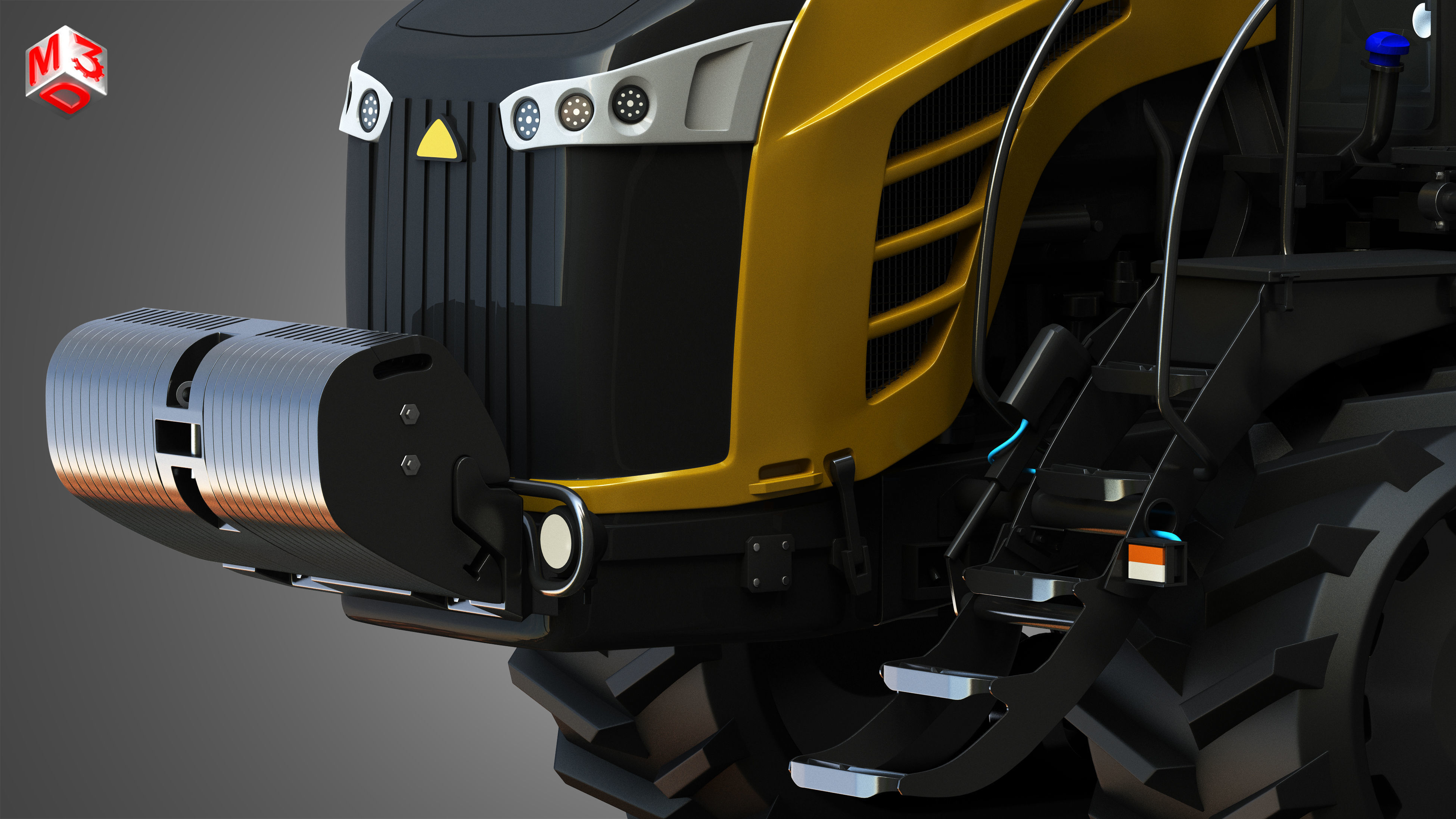 Challenger - MT700E Tractor 3D model_10
