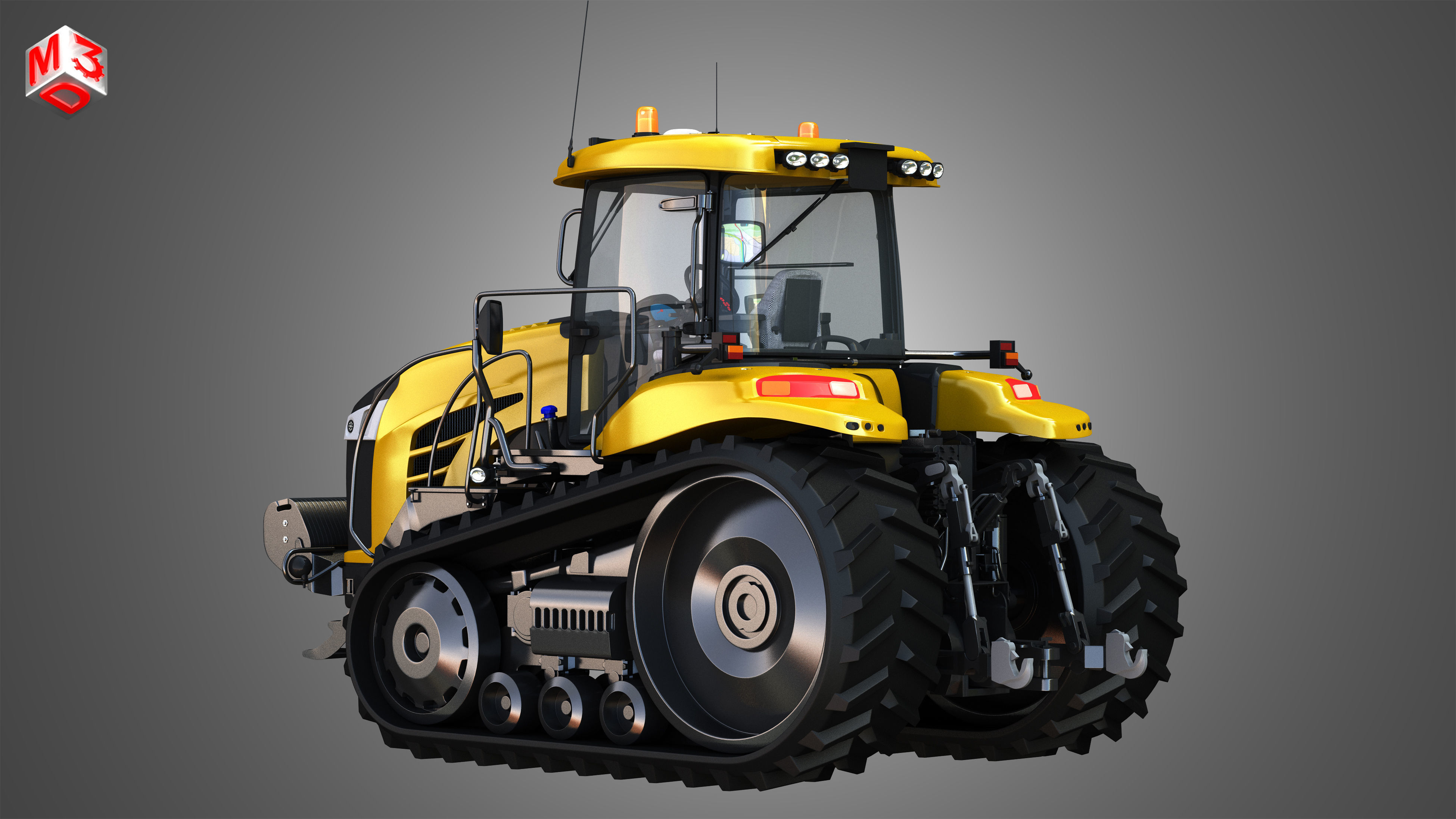 Challenger - MT700E Tractor 3D model_3
