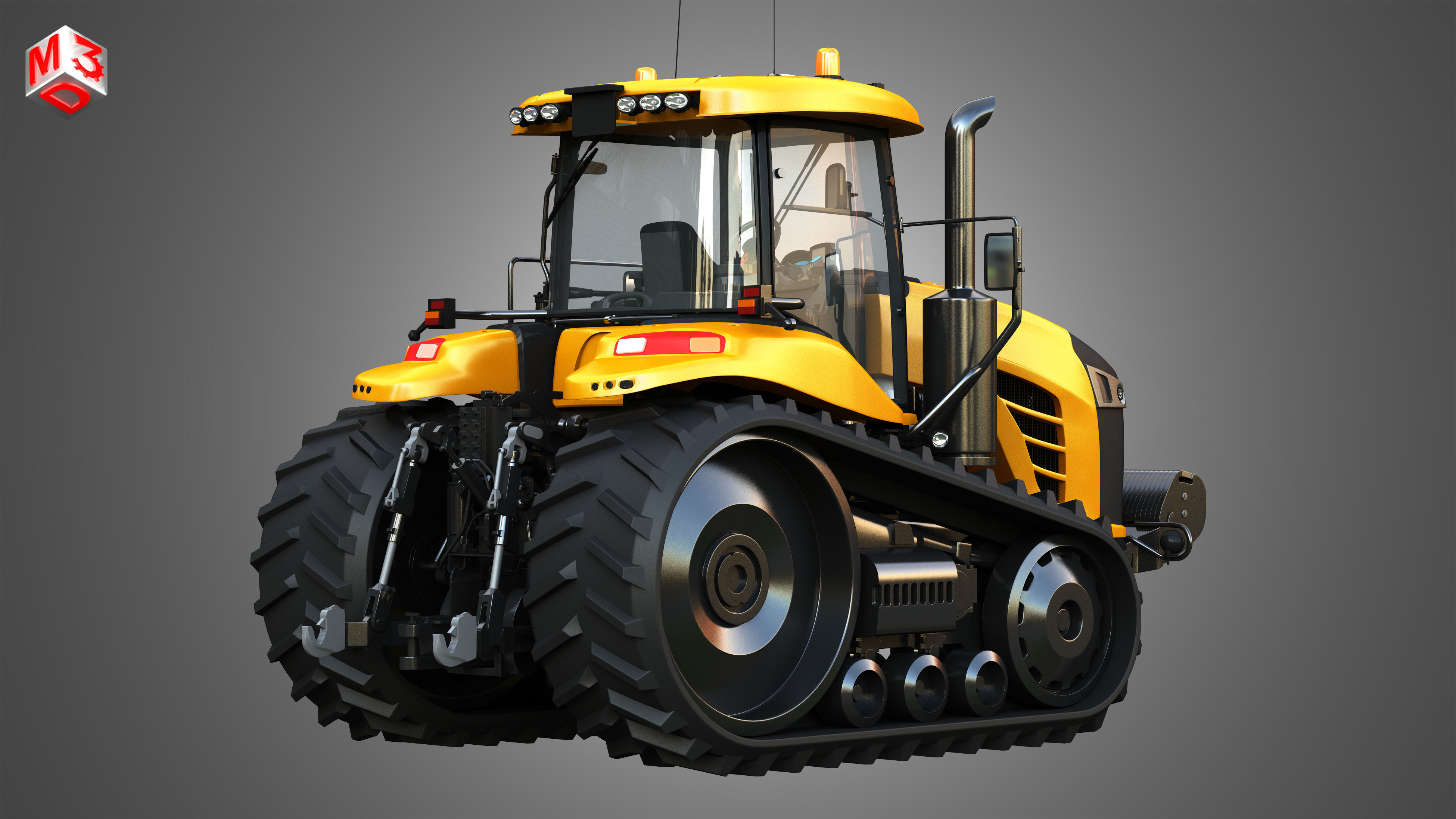 Challenger - MT700E Tractor 3D model_1
