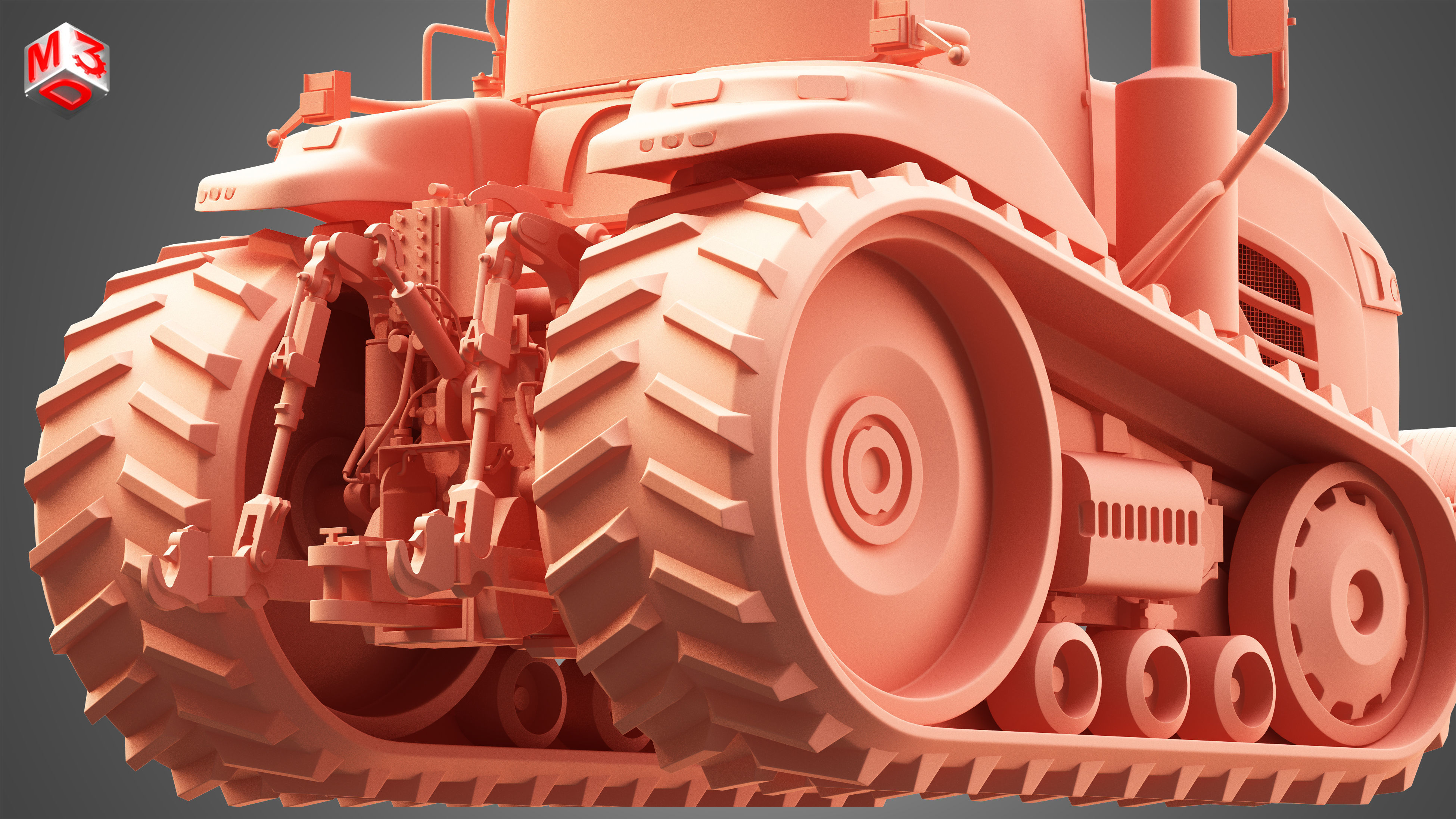 Challenger - MT700E Tractor 3D model_12