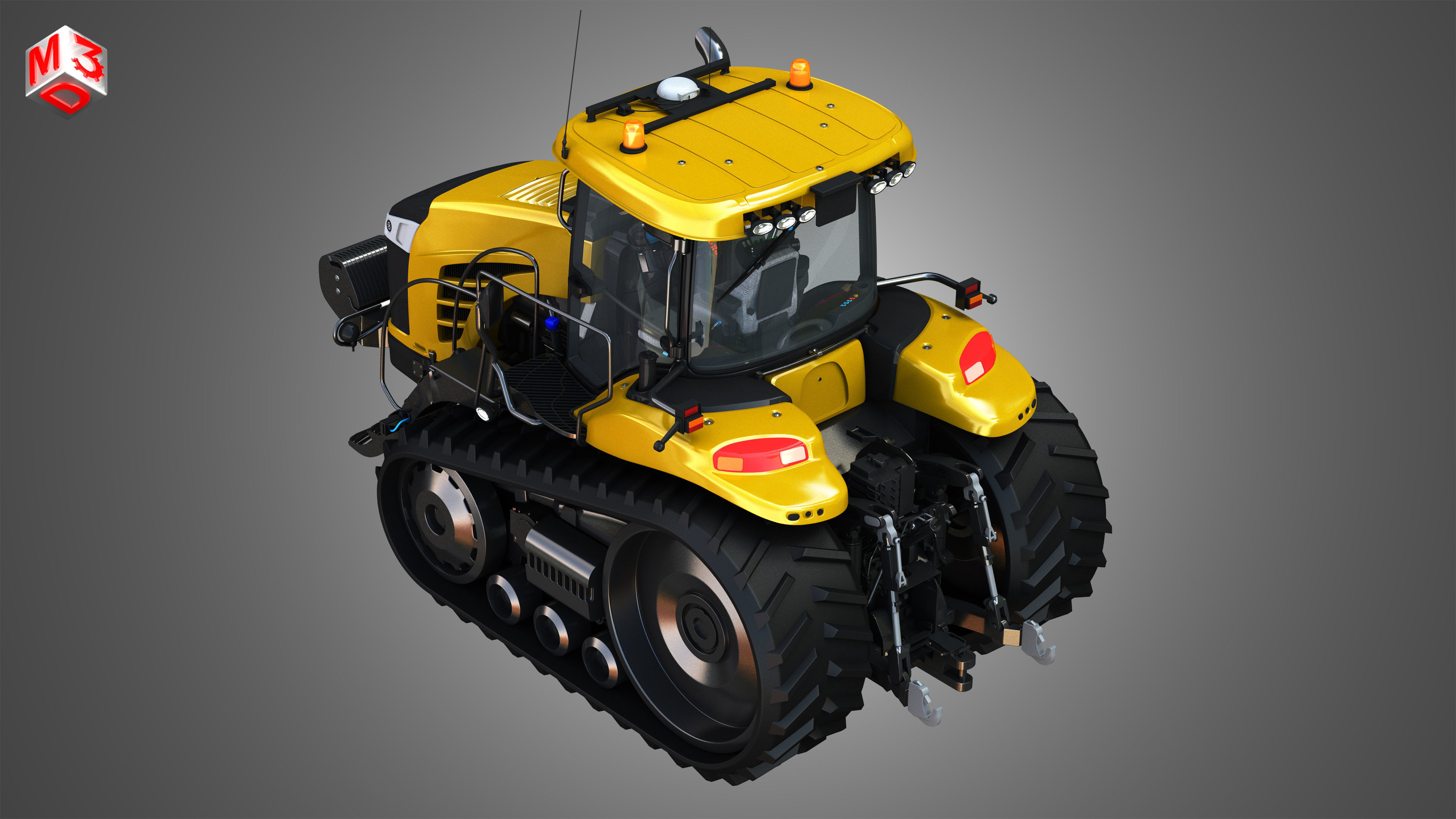 Challenger - MT700E Tractor 3D model_7