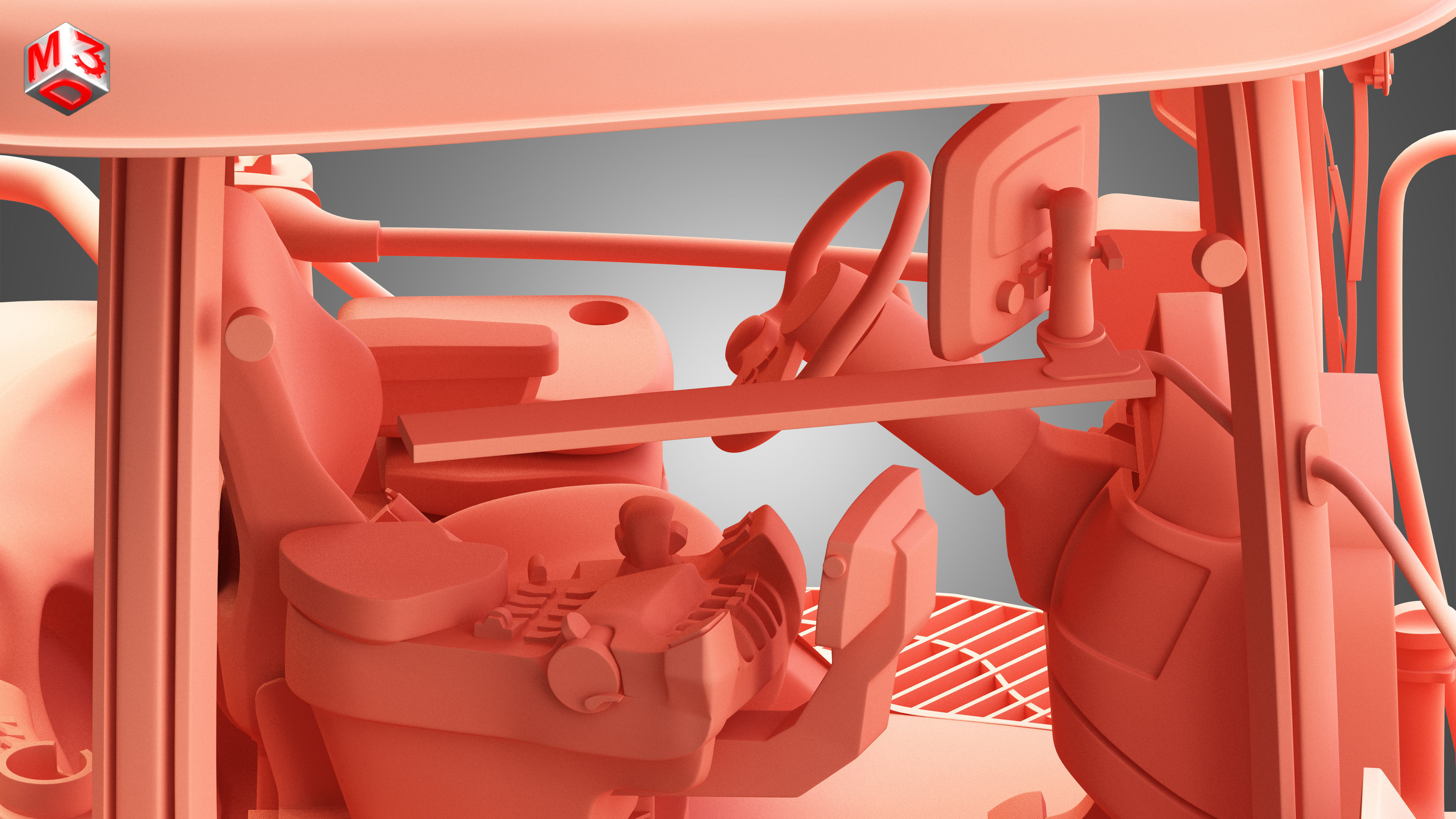 Challenger - MT700E Tractor 3D model_16