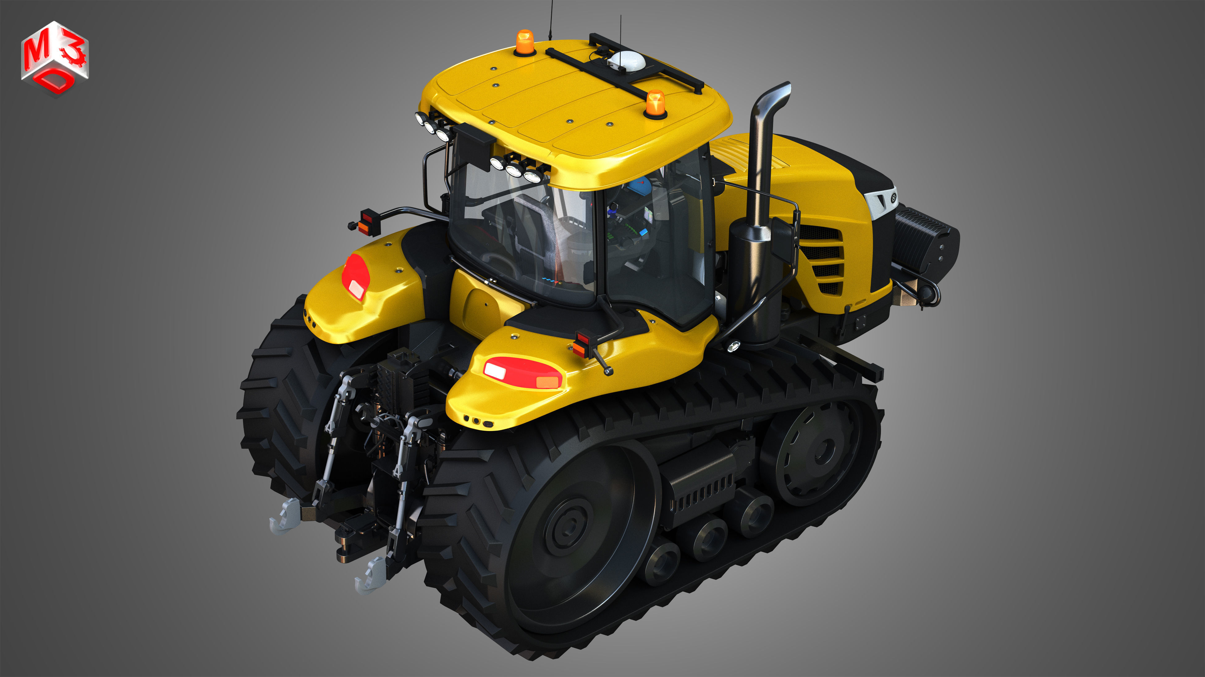 Challenger - MT700E Tractor 3D model_5