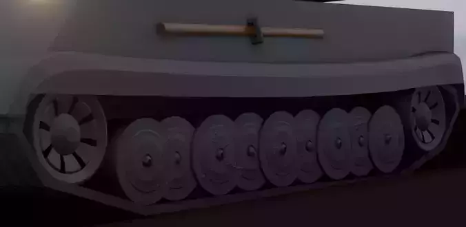 Tiger II H Low-poly Low-poly 3D model
