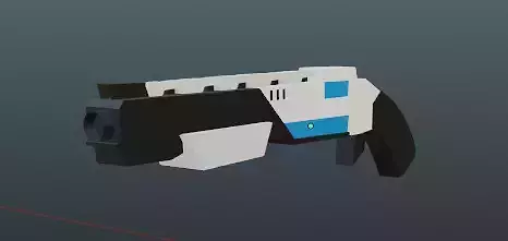 karlson shotgun Low-poly 3D model
