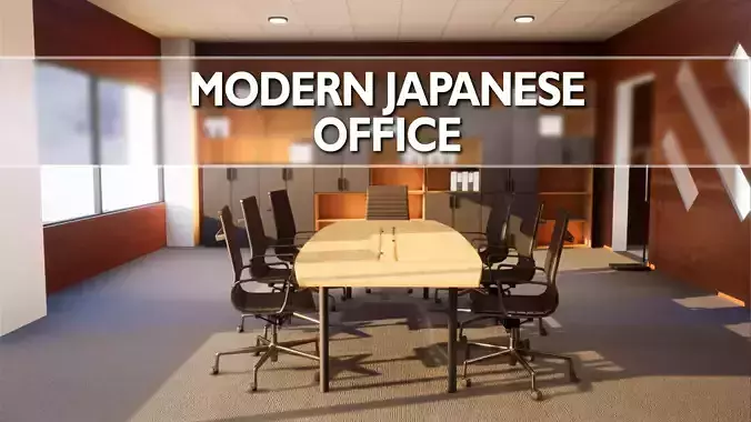Modern Office Pack - Over 200 asset variations Low-poly 3D model