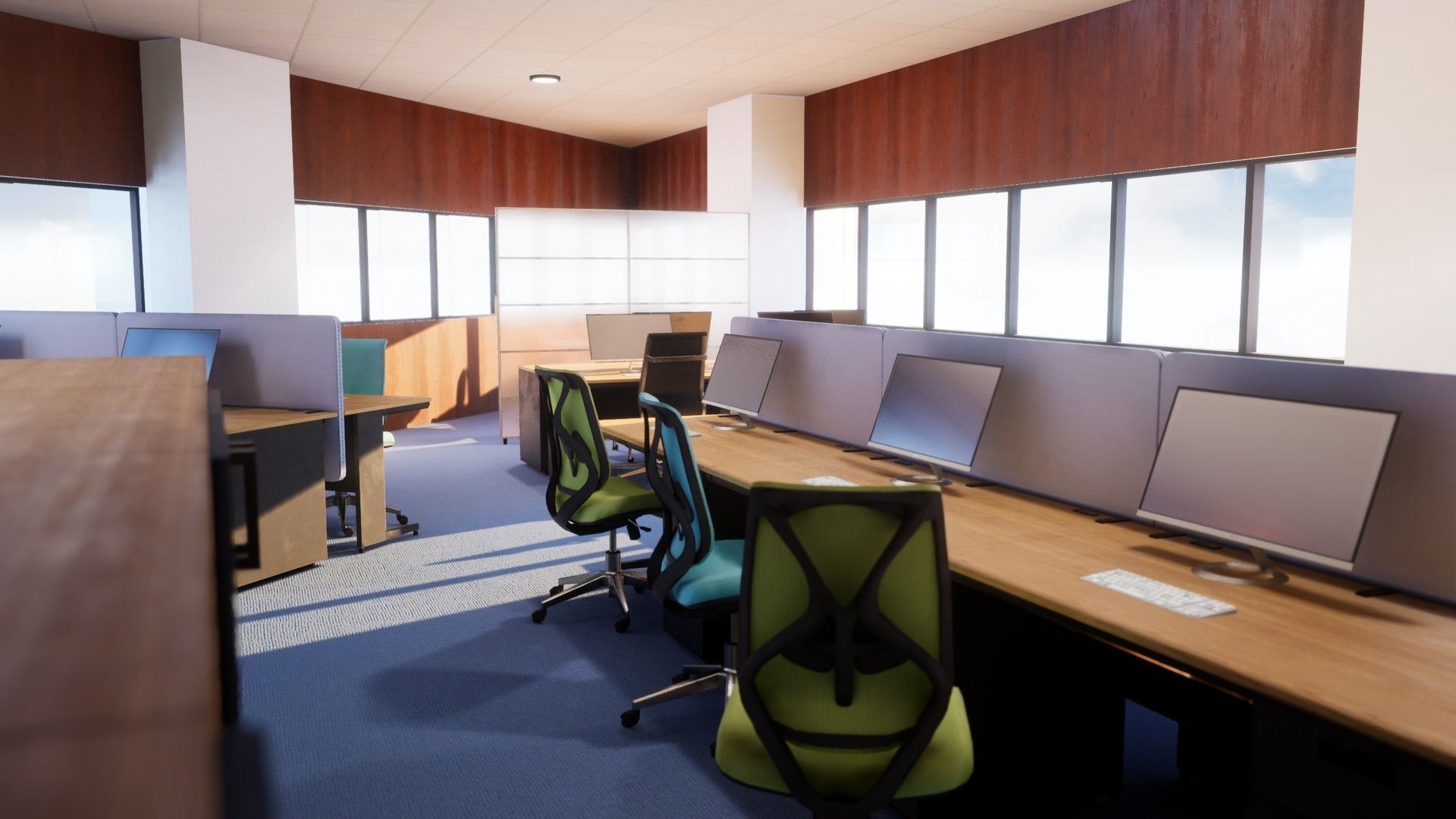 Modern Office Pack - Over 200 asset variations Low-poly 3D model_7