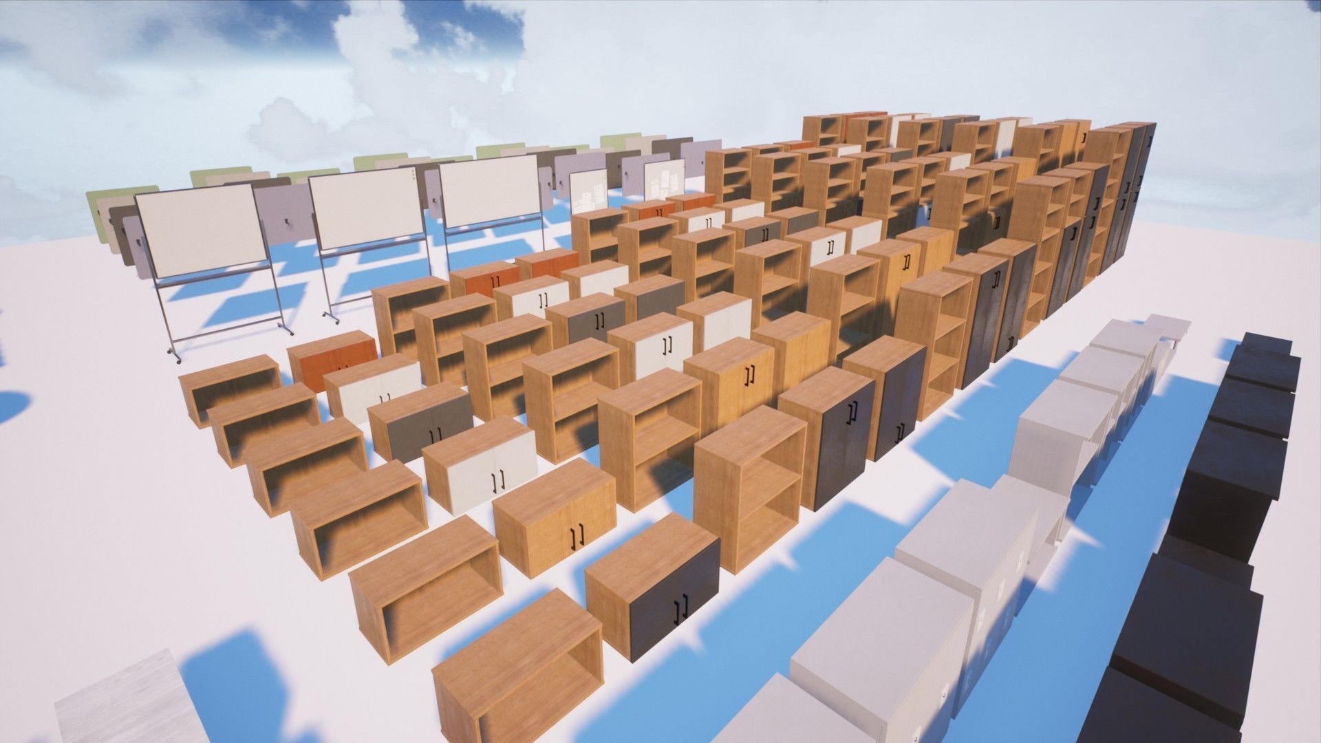 Modern Office Pack - Over 200 asset variations Low-poly 3D model_16