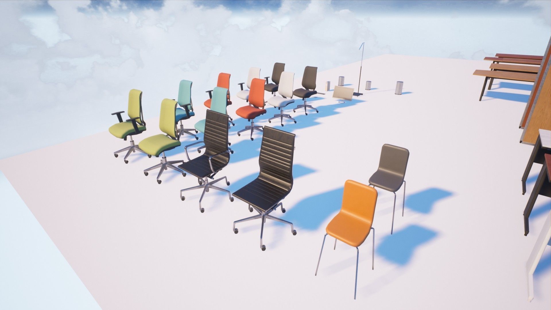 Modern Office Pack - Over 200 asset variations Low-poly 3D model_13