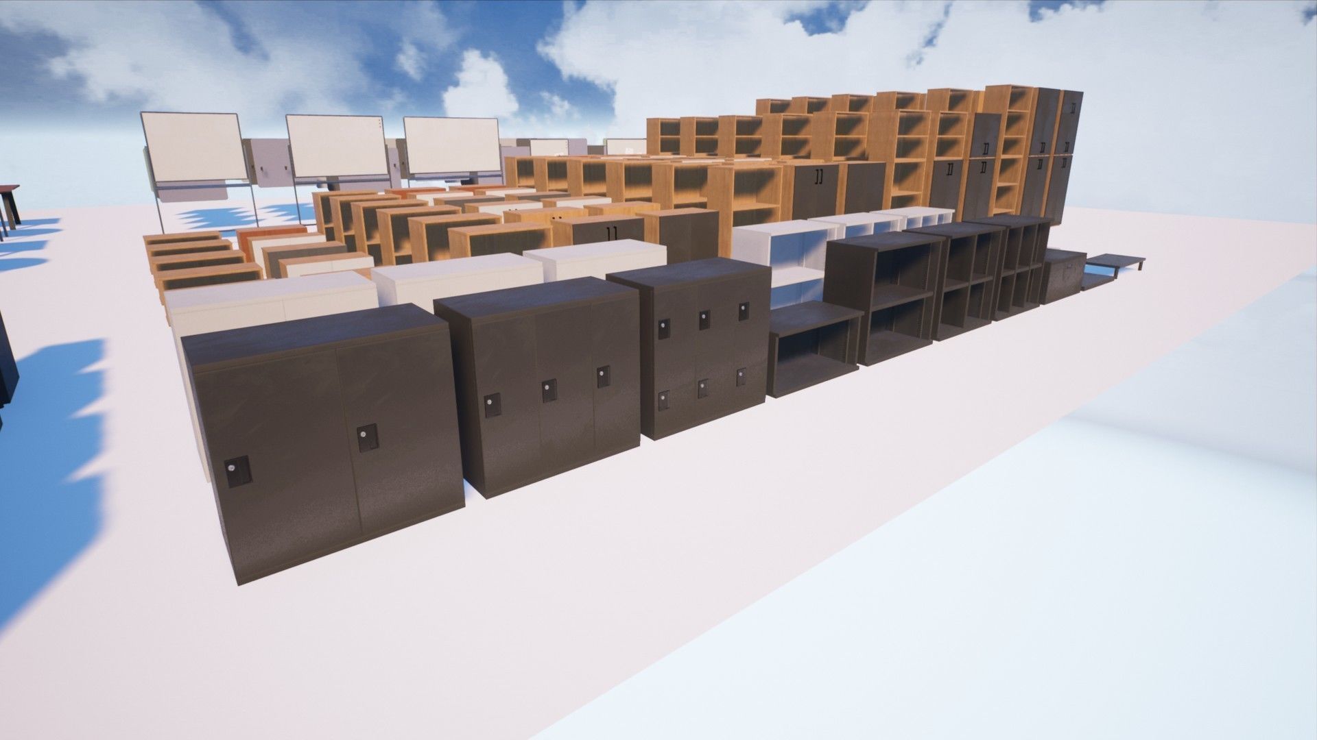 Modern Office Pack - Over 200 asset variations Low-poly 3D model_15