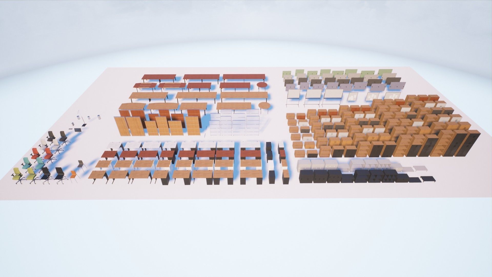 Modern Office Pack - Over 200 asset variations Low-poly 3D model_12