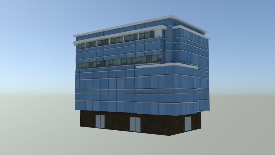 Office Building 3D model_1