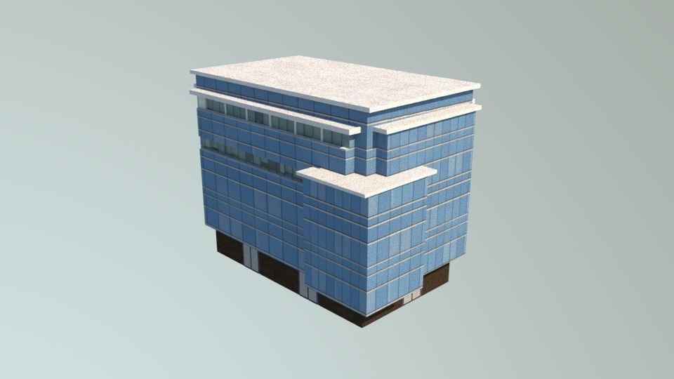 Office Building 3D model_3
