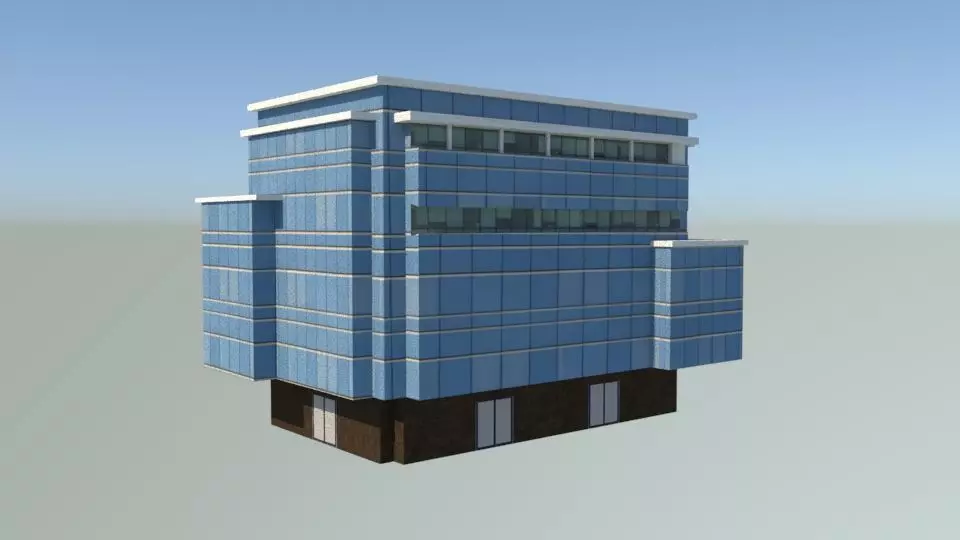 Office Building 3D model_0