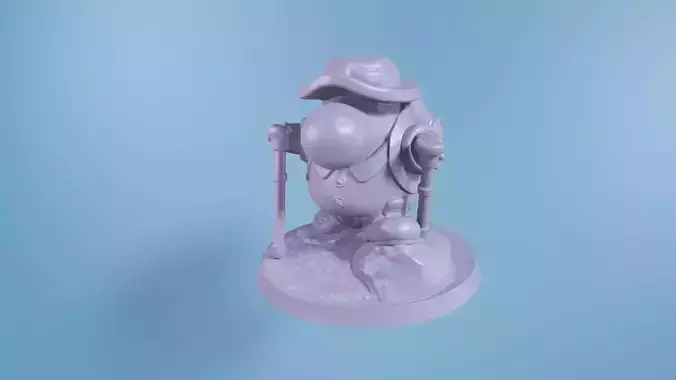 Harold the Hiking Dinosaur 3D print model