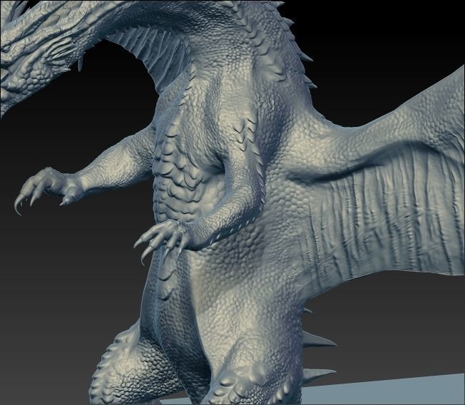 Dragon on shelf 3D print model_5