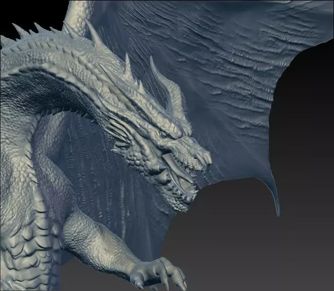 Dragon on shelf 3D print model_0