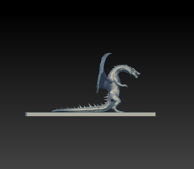 Dragon on shelf 3D print model_1
